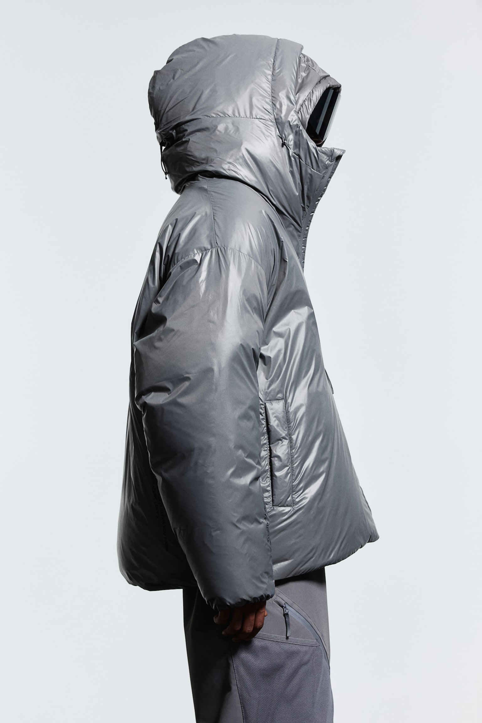 Down puffer ski jacket in ThermoMove™ - Dark grey/Black - 10