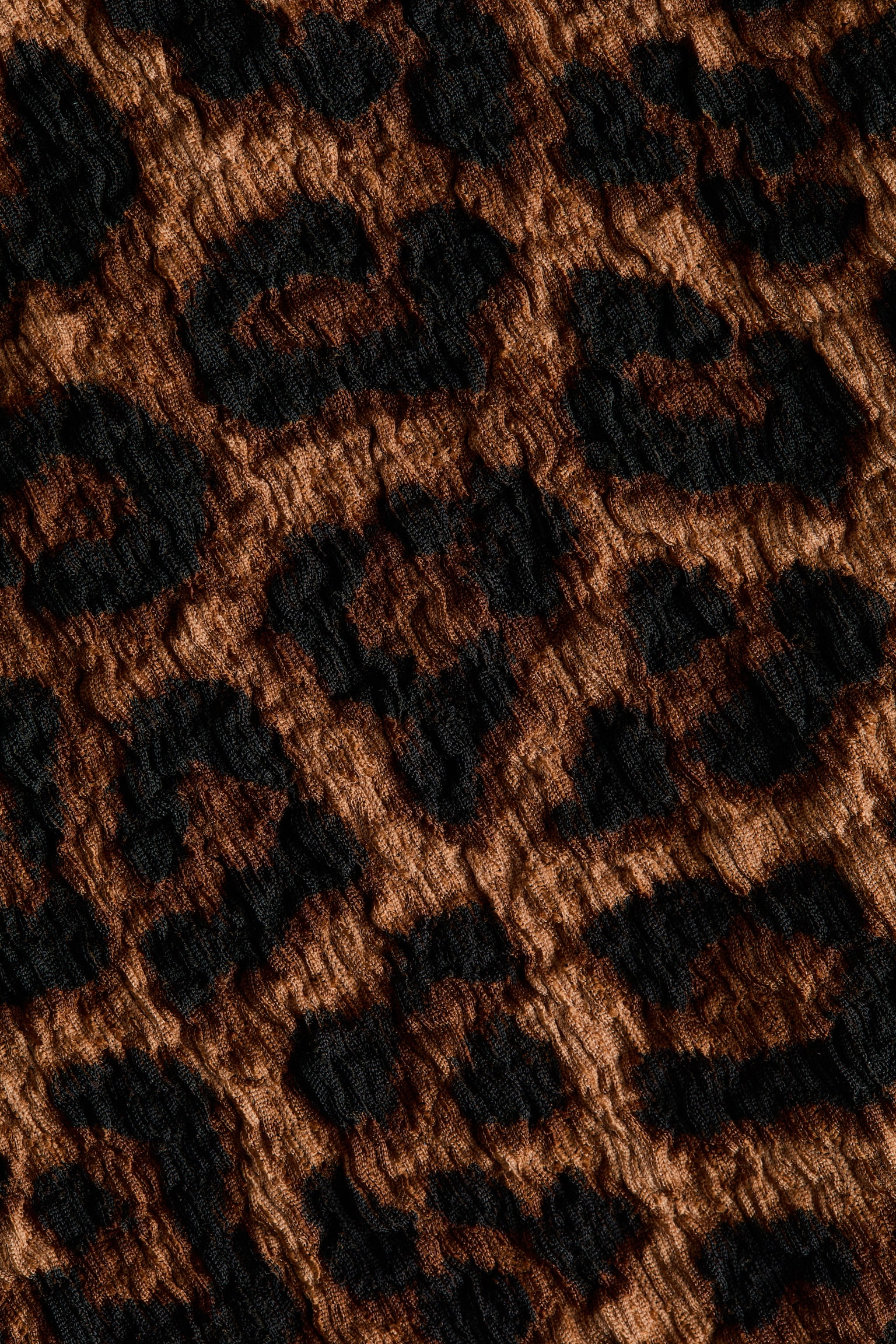 Top con detalle girado - Beige/Diseño de leopardo/Café oscuro/Verde caqui oscuro - 4