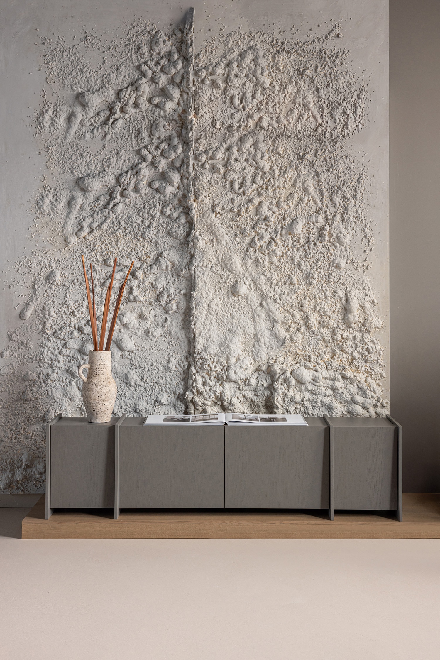 Brock Tv-möbel 200cm - Grau/Braun