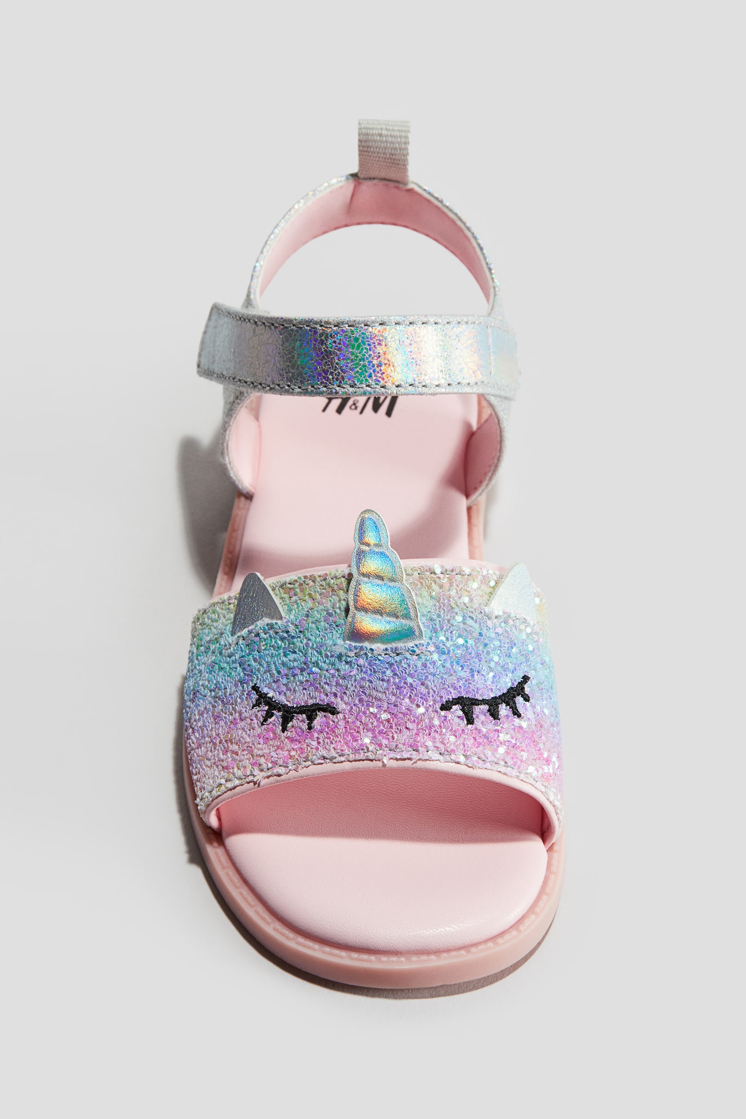 Appliqué Sandals - Light pink/Unicorn/Powder pink/Glittery/Powder pink - 4