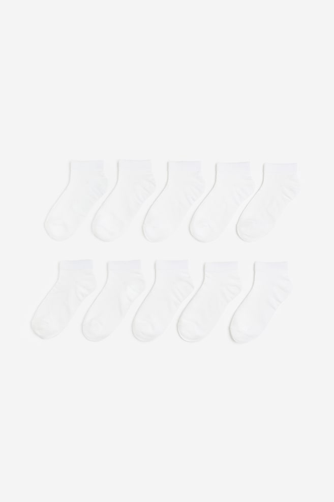10-pack trainer socks - White/Black/Black/White - 1