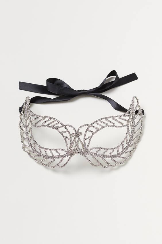 Maškarní maska - Stříbrná - ŽENY | H&M CZ
