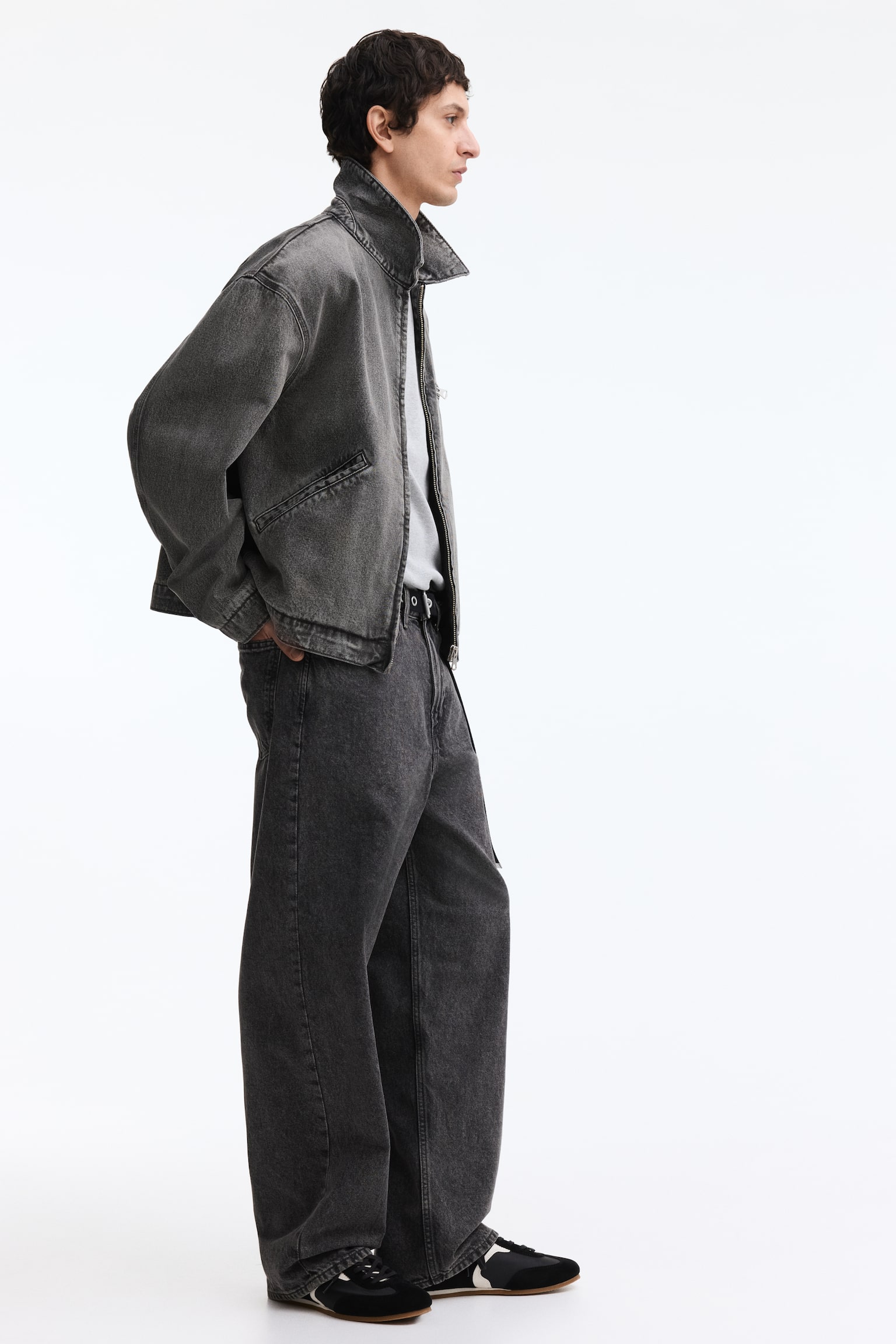Baggy Jeans - Dark denim grey/Medium denim blue/Dark denim blue - 6