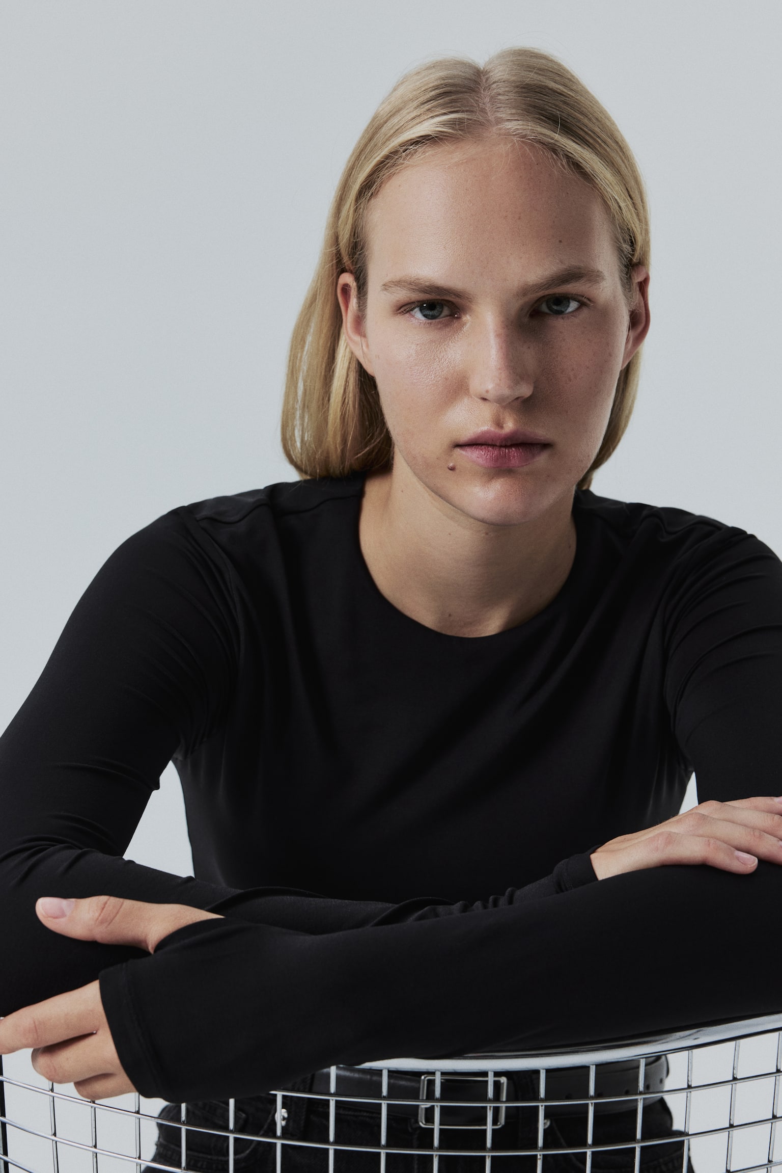 Μπλούζα Sculpting - Μαύρο/Σκούρο καφέ/Κρεμ - 7