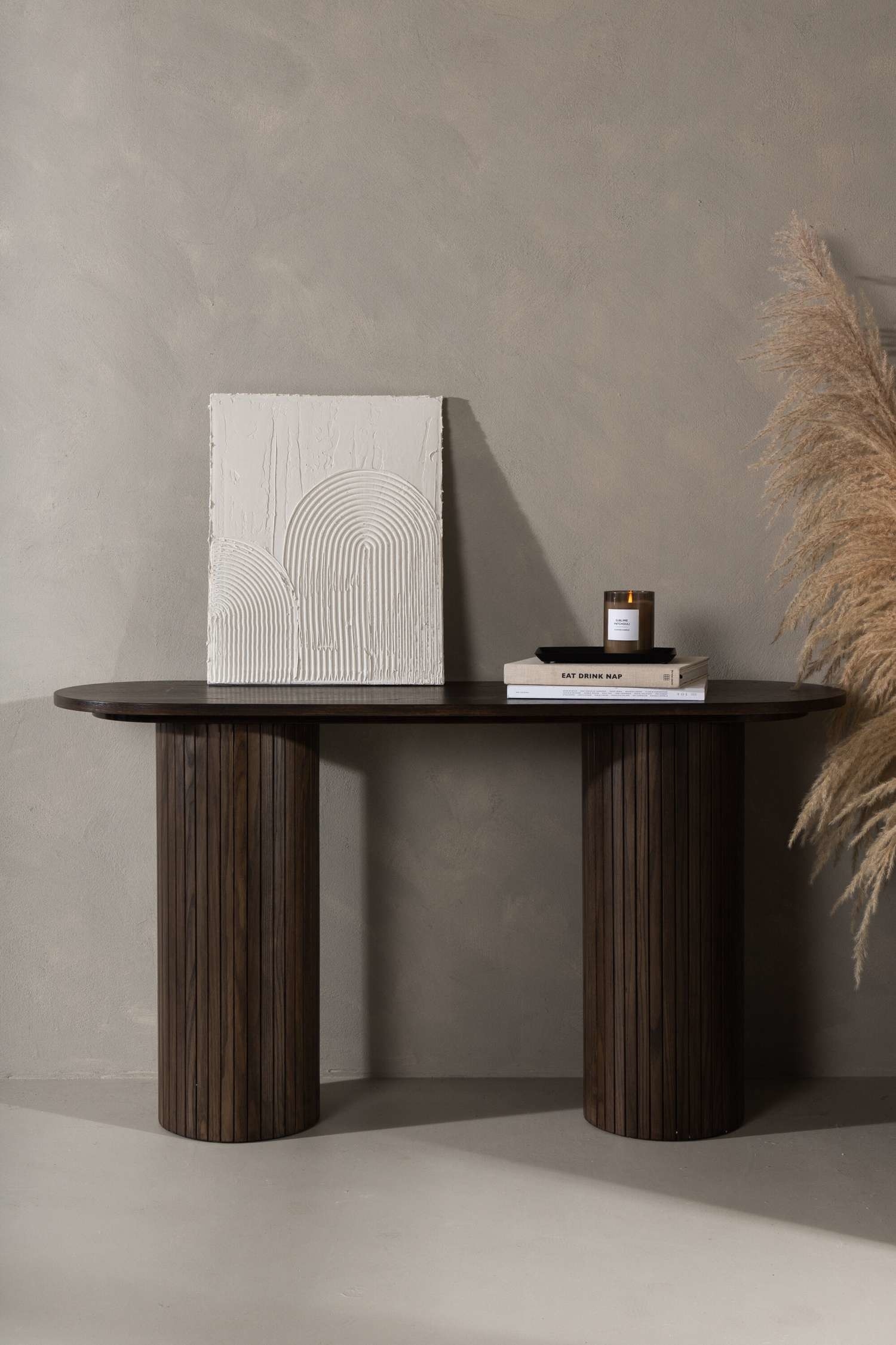 Bianca Console Table - Mdf, Mocca/Mdf, Whitewash/Mdf, Black