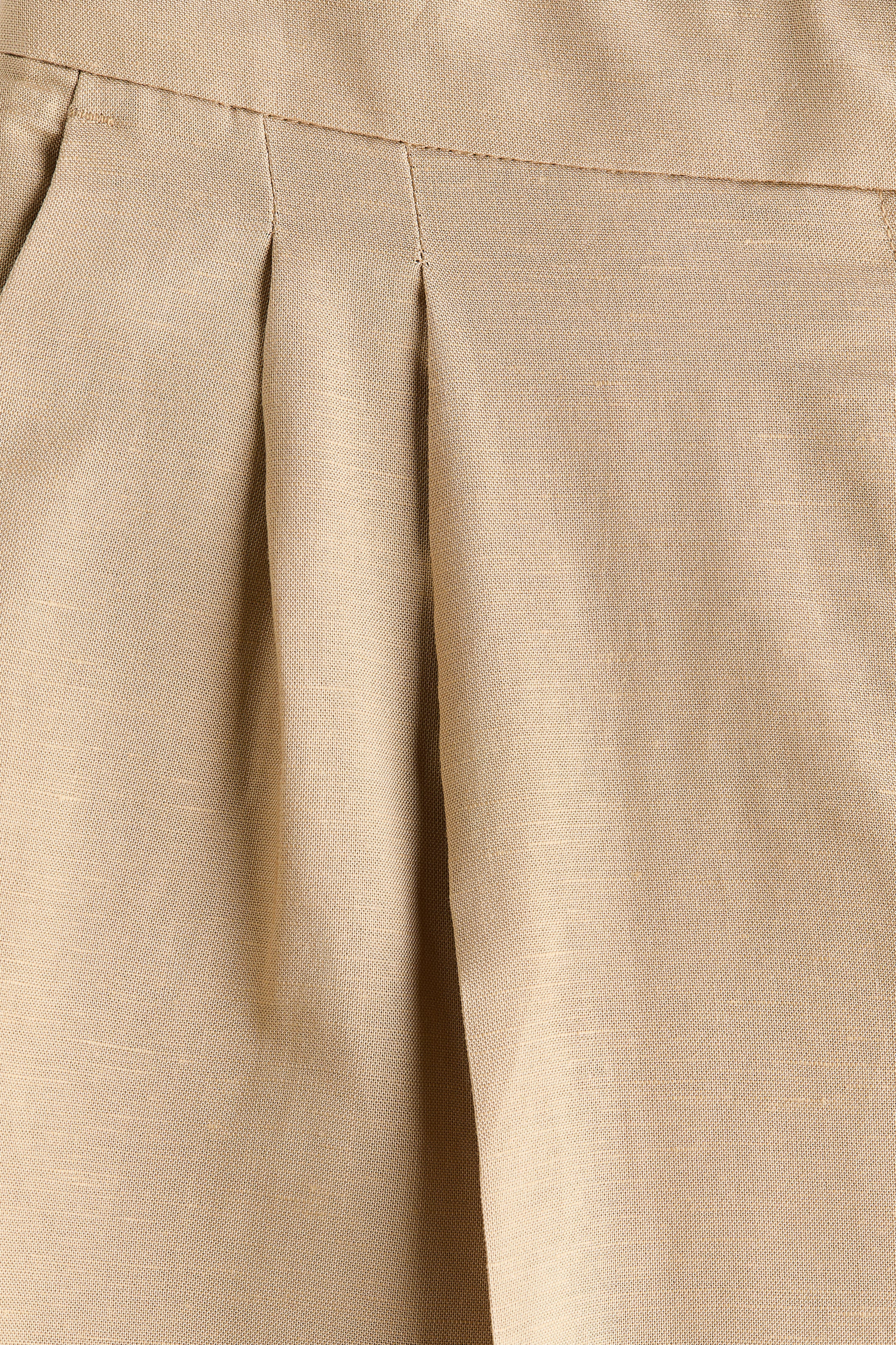 Linen-Blend Bermuda Shorts