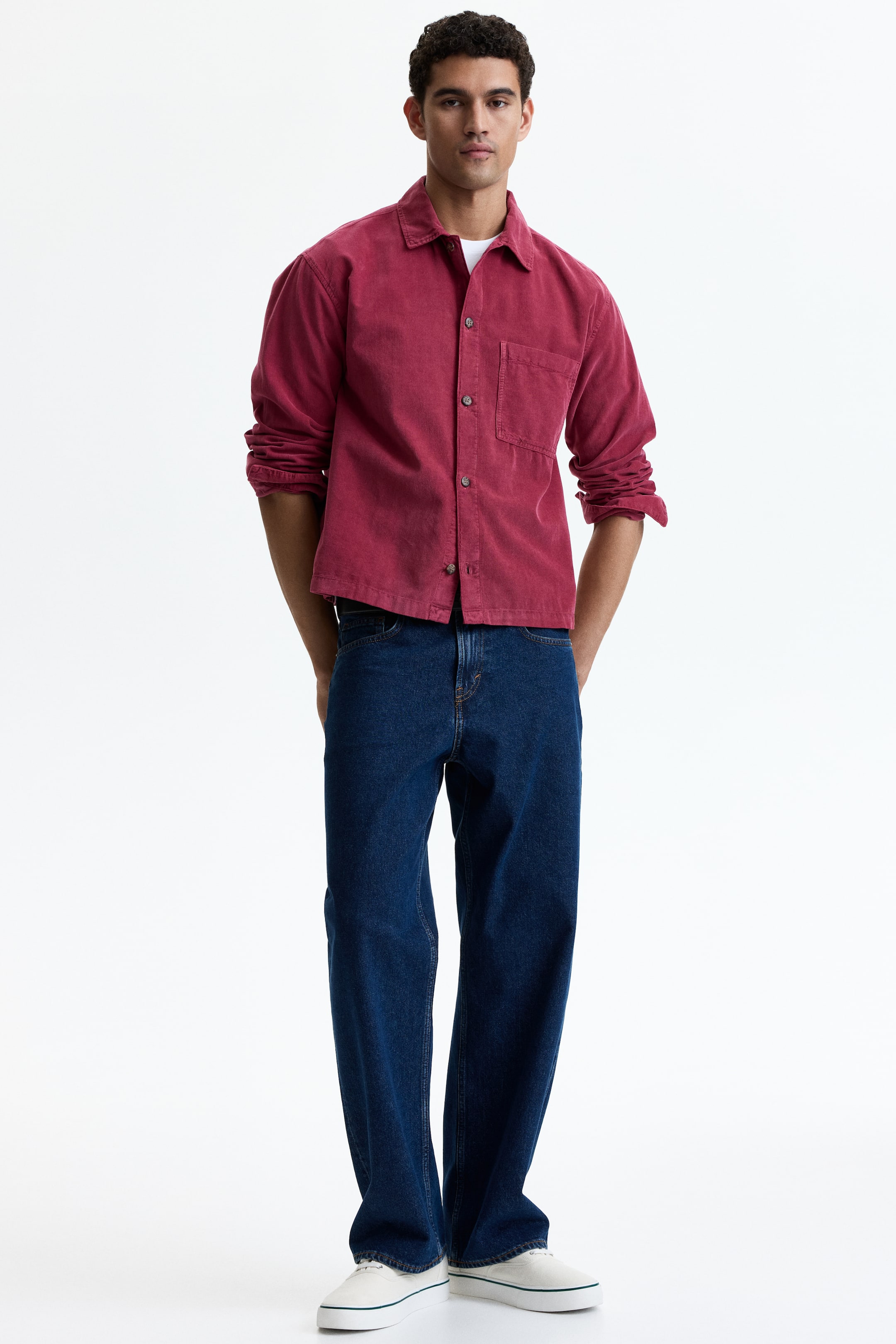 Relaxed-Fit Boxy Corduroy Shirt