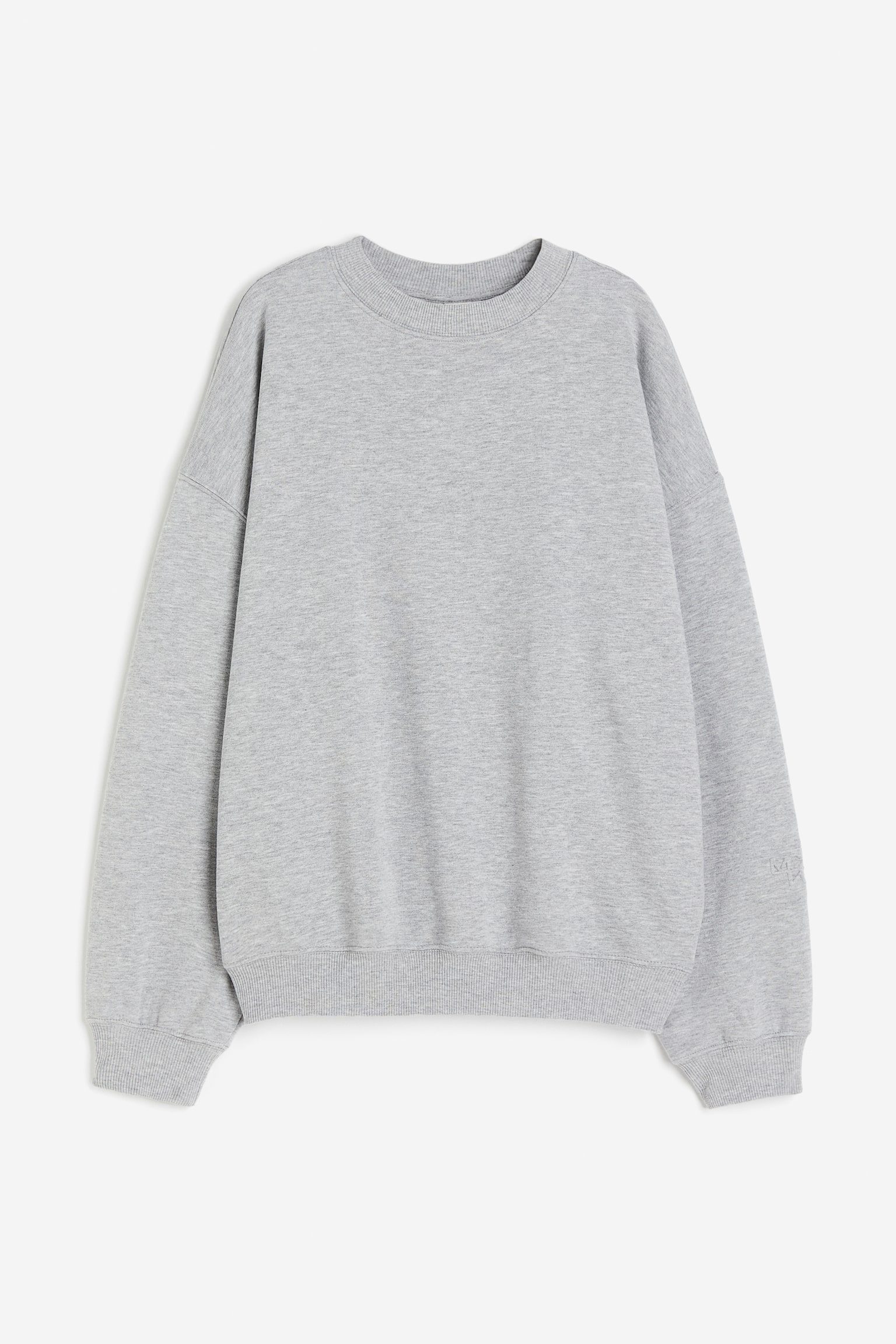 Sports sweatshirt in DryMove™ - Light grey marl/Black/White/Move - 2