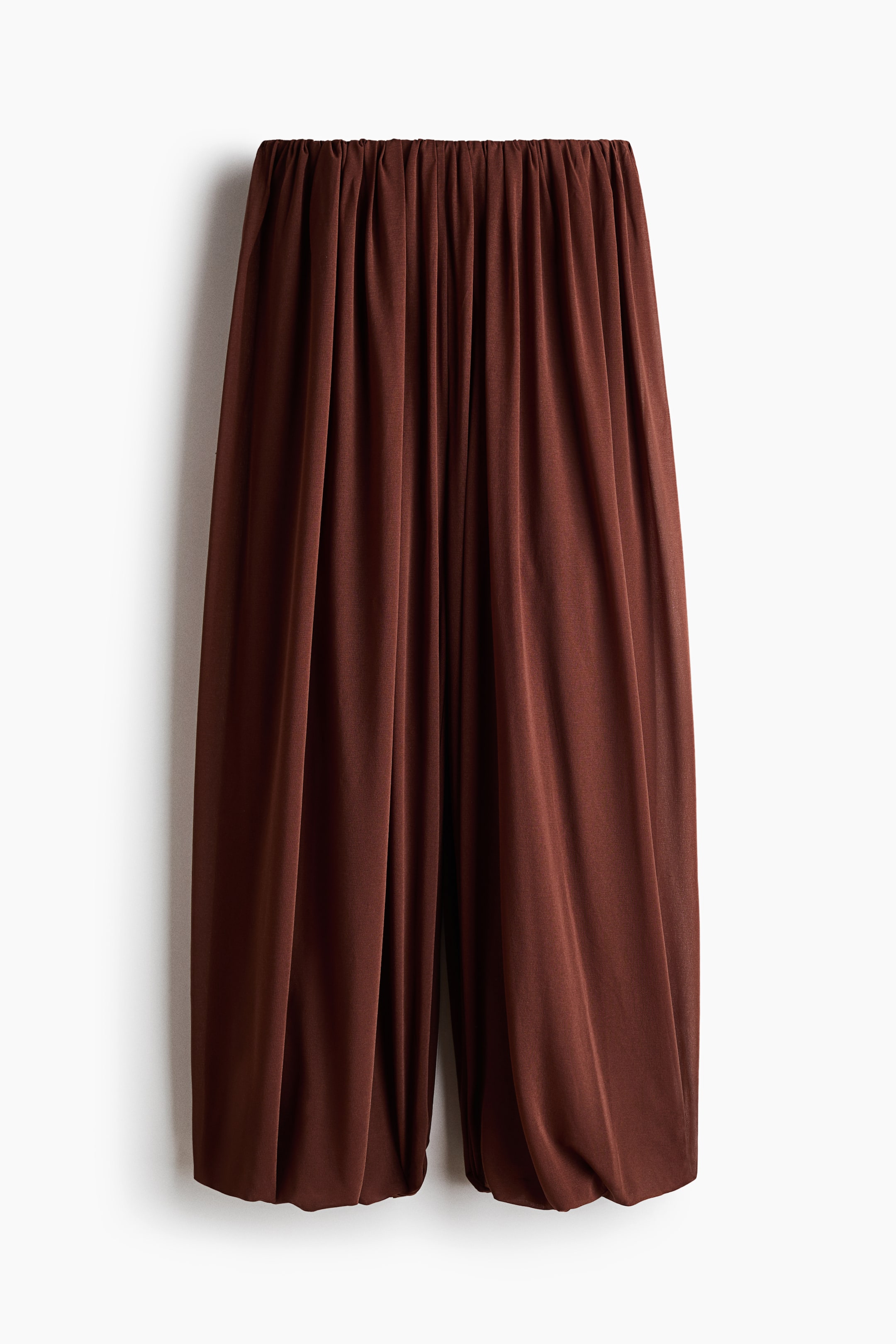 Draped Balloon-Leg Pants