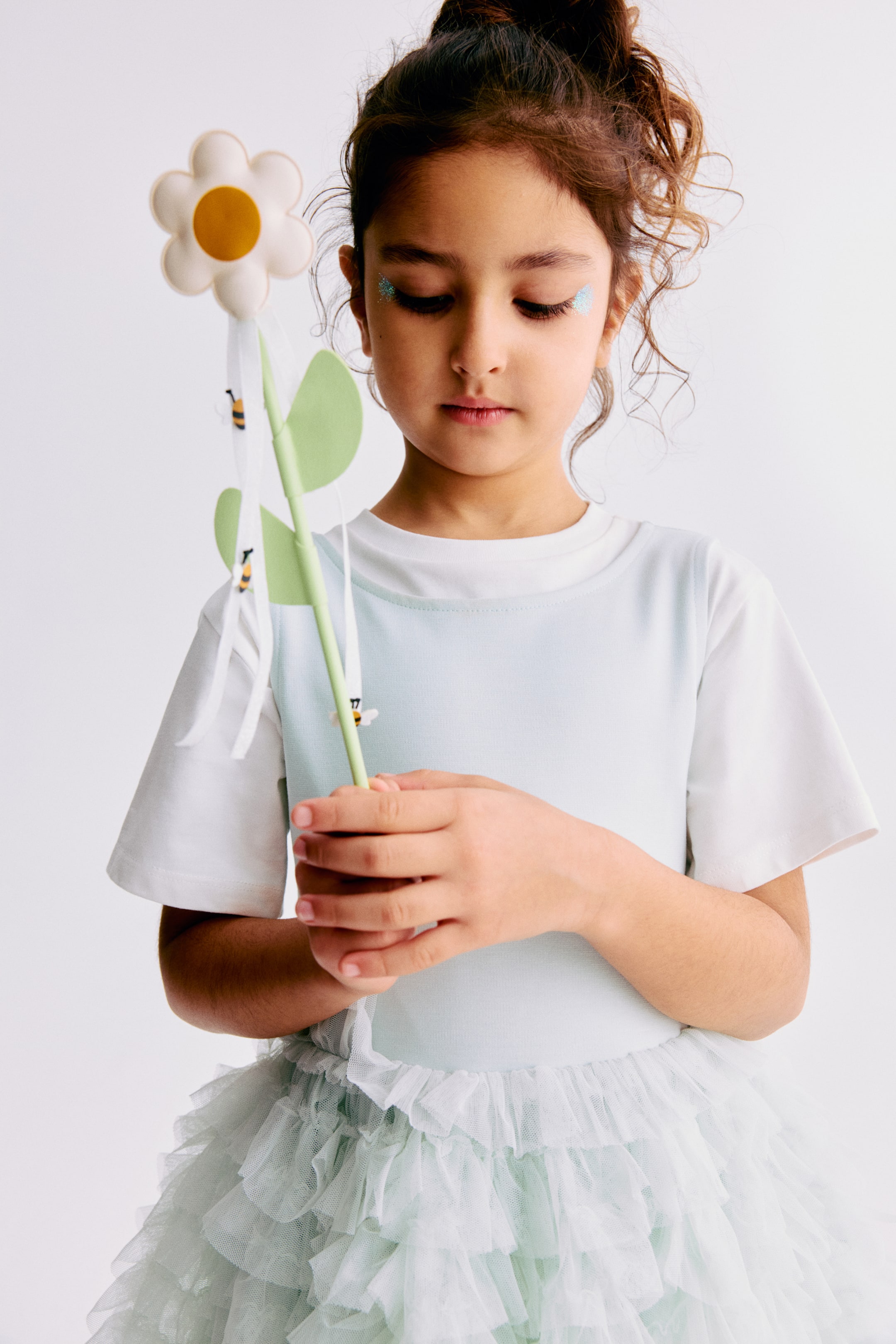 Ampliar la imagen: Vestido con vuelo - Verde claro - Kids | H&M MX 3