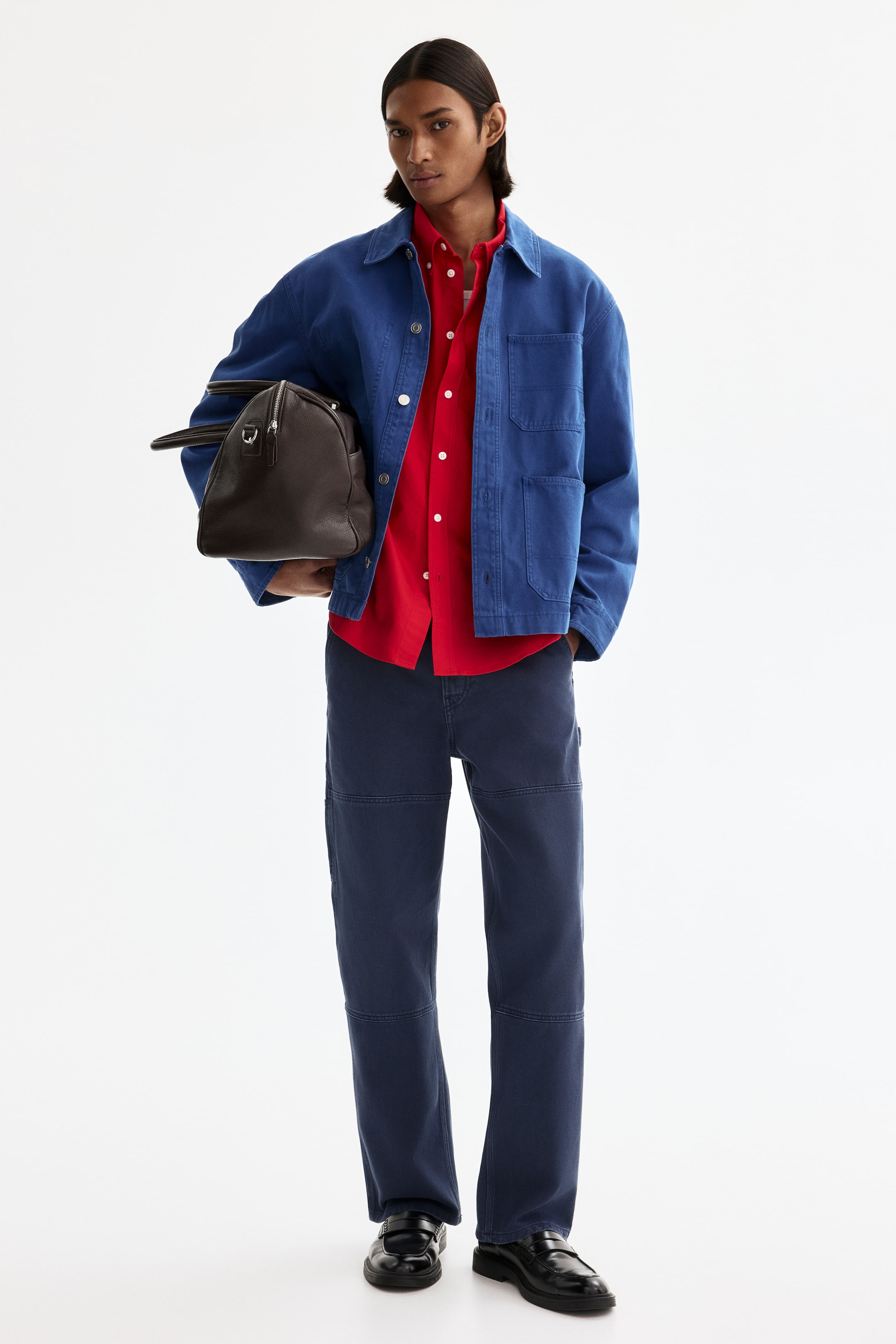 Visualizza immagine più grande: Pantaloni carpenter Regular Fit - Blu scuro - UOMO | H&M IT 1