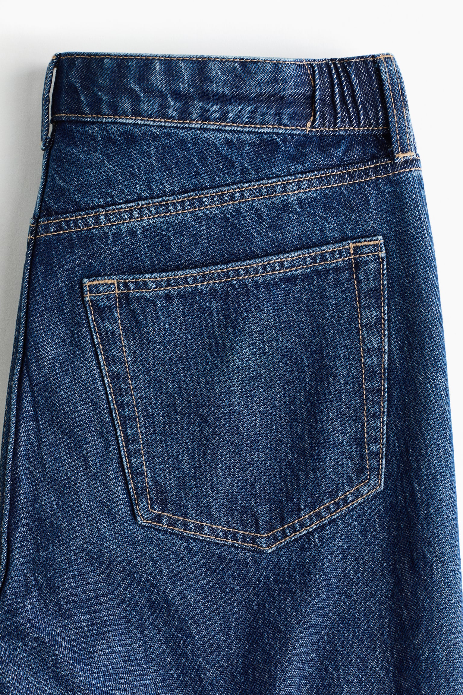 MAMA Wide Low Studded jeans - כחול ג'ינס - 3