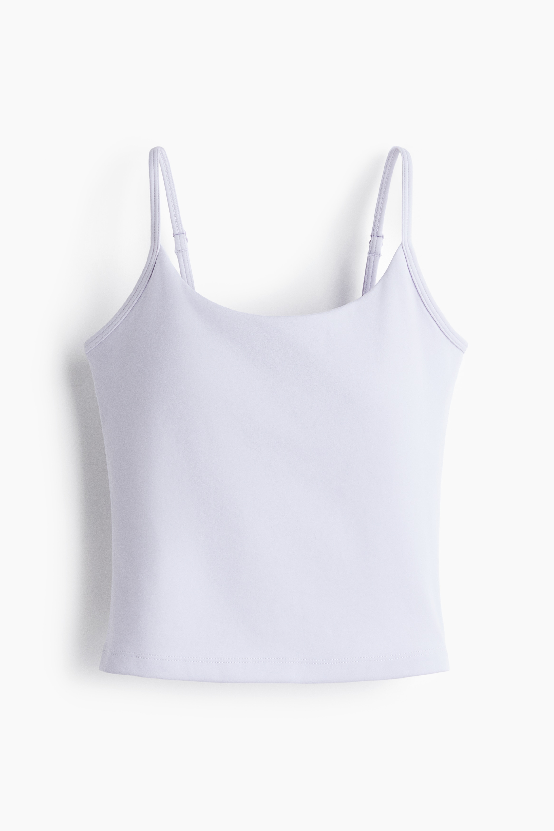 Integral-bra sports strappy top with SoftMove™ - Lilac/Chocolate plum/Butter yellow