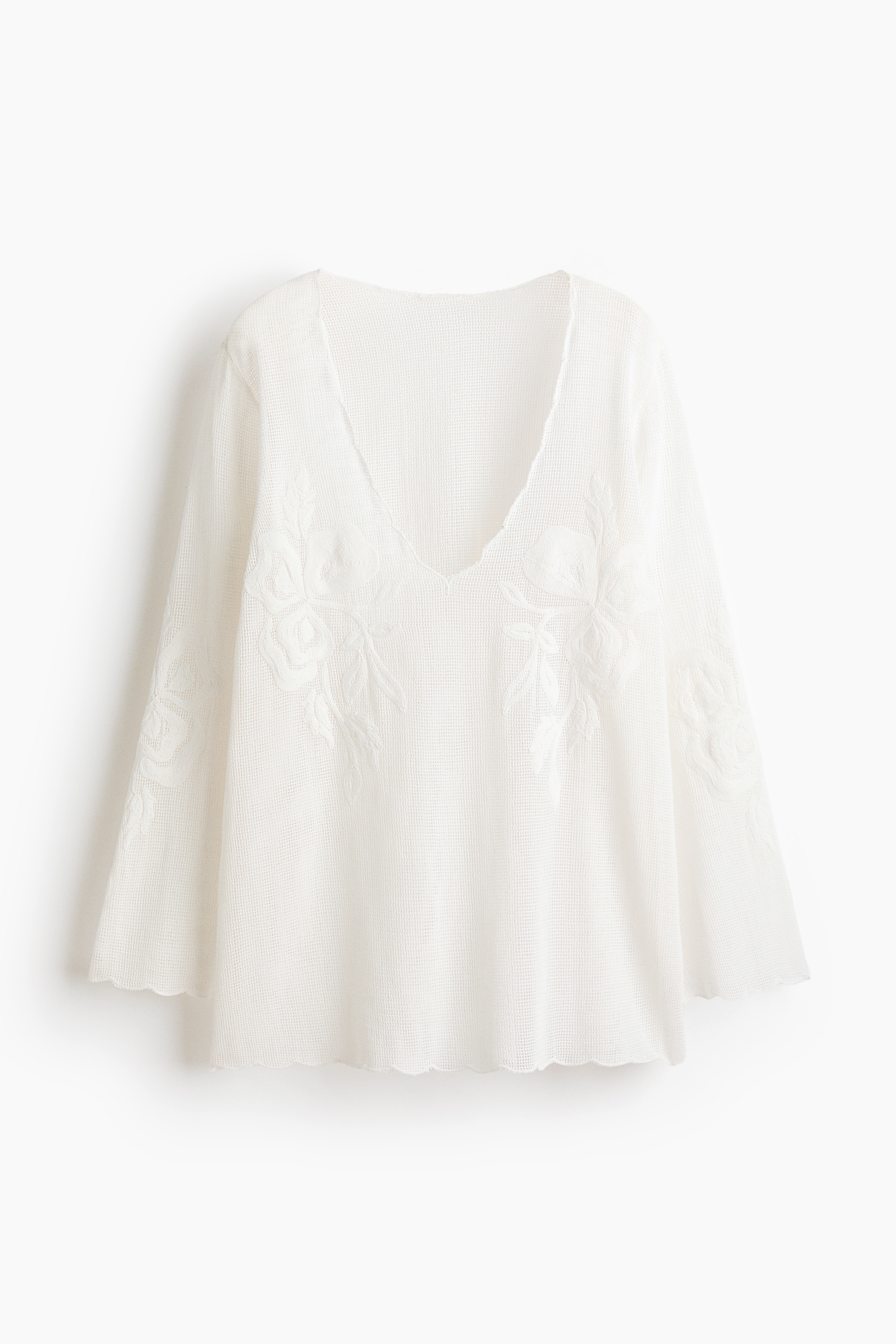 Cotton Mesh Beach DressModel