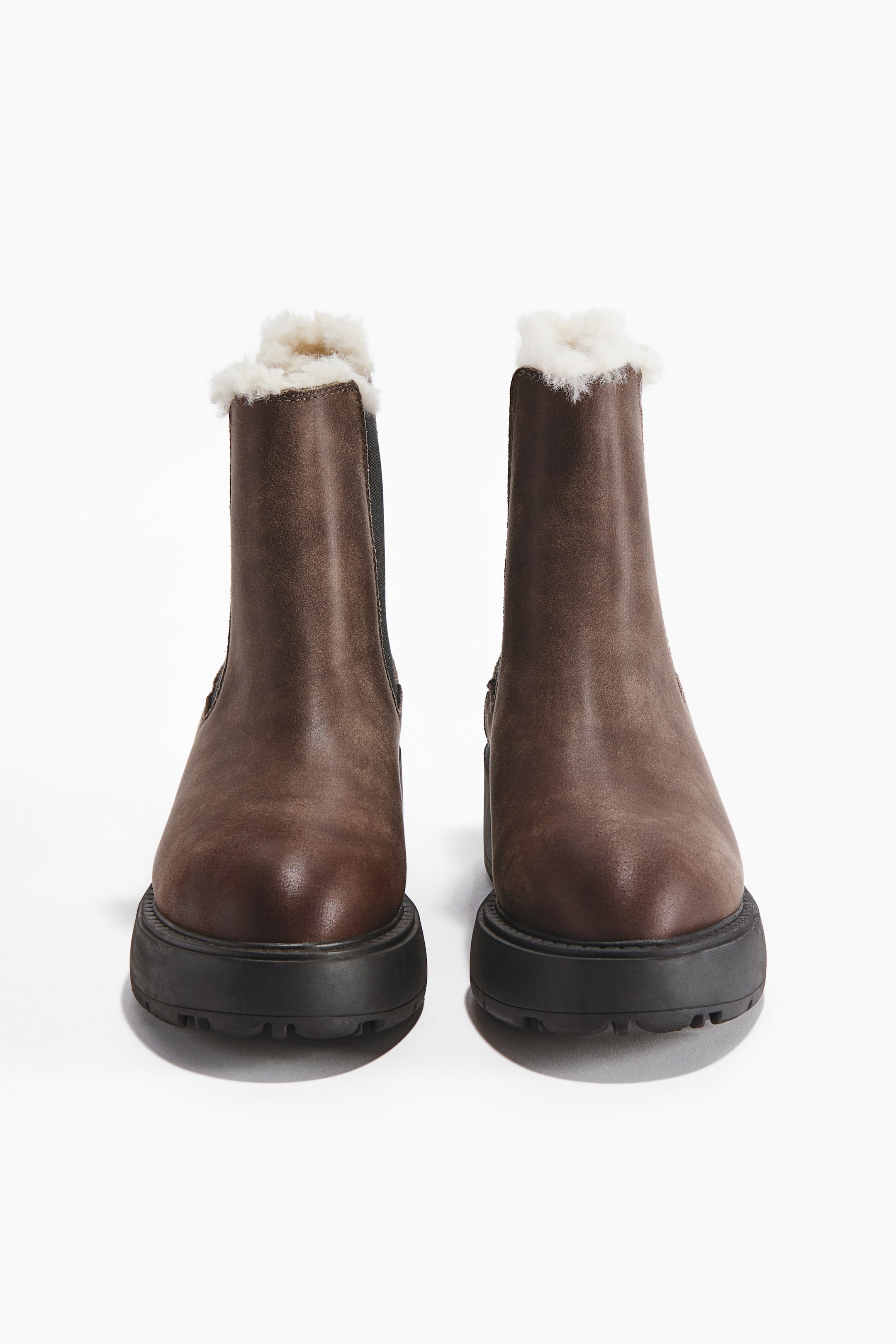 View larger image: Warm-Lined Chelsea Boots - Dark brown - Ladies | H&M US 3