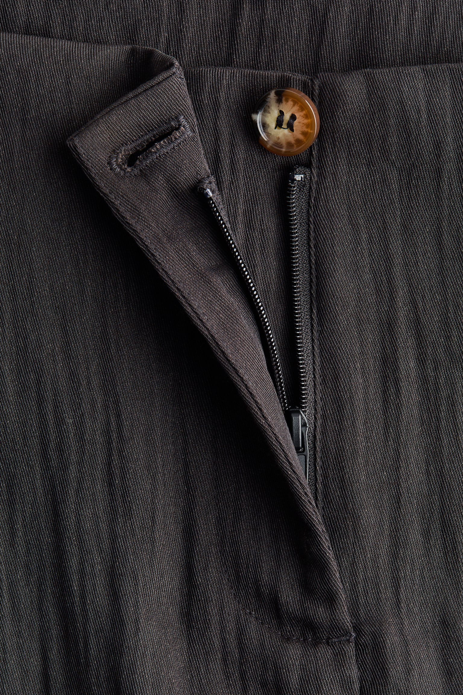 Crinkled barrel-leg trousers - Dark grey/Light beige - 6