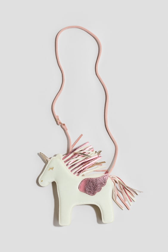 Детская сумка H&M Unicorn Crossbody, цвет: Кремовый