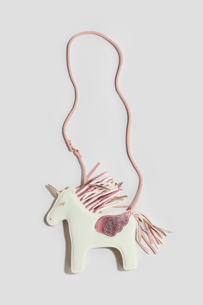 Crossbody-Tasche in Einhornform - Cremefarben/Einhorn - 1