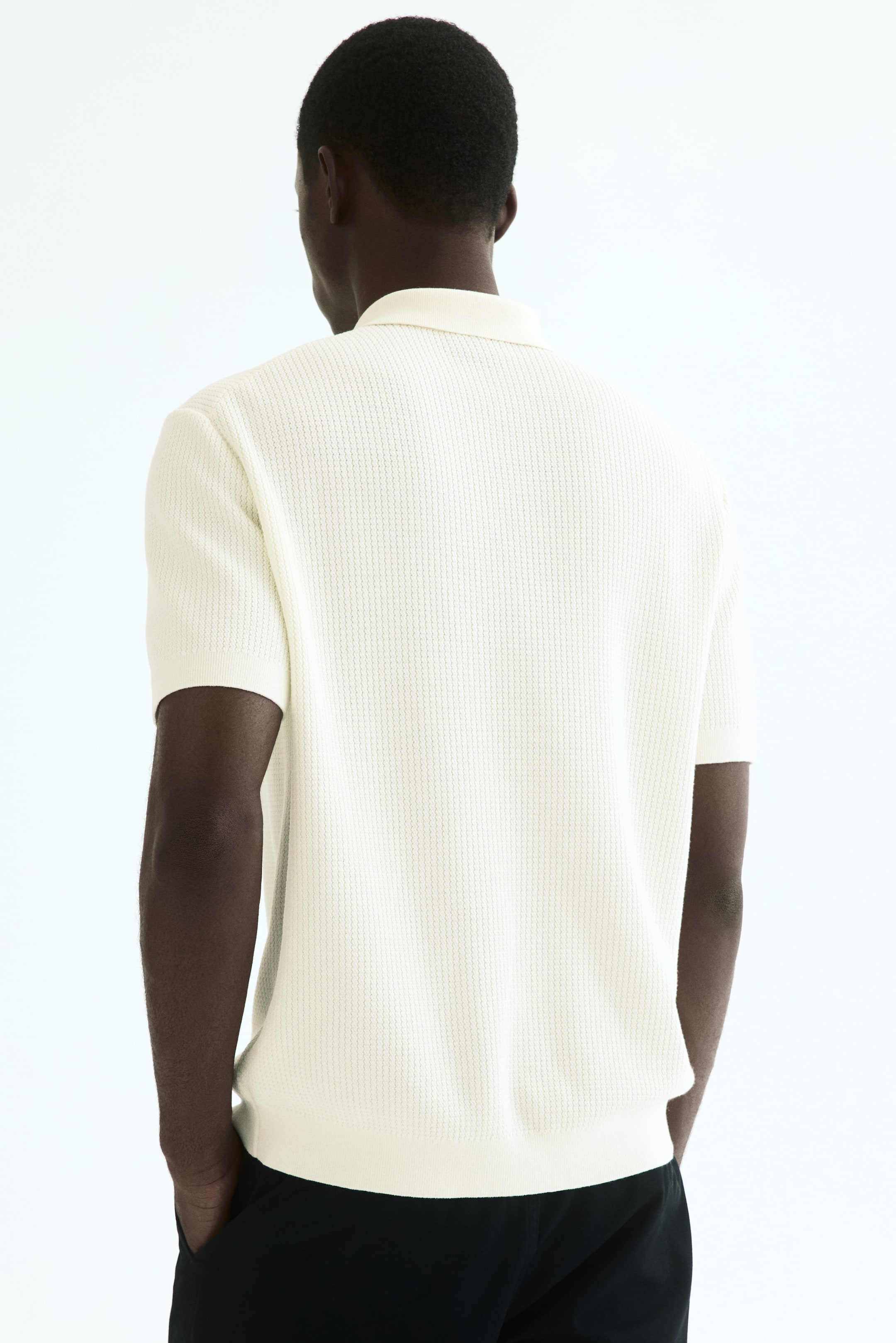 Мужские рубашки H&M Regular-Fit Knit Polo Shirt — фото 6