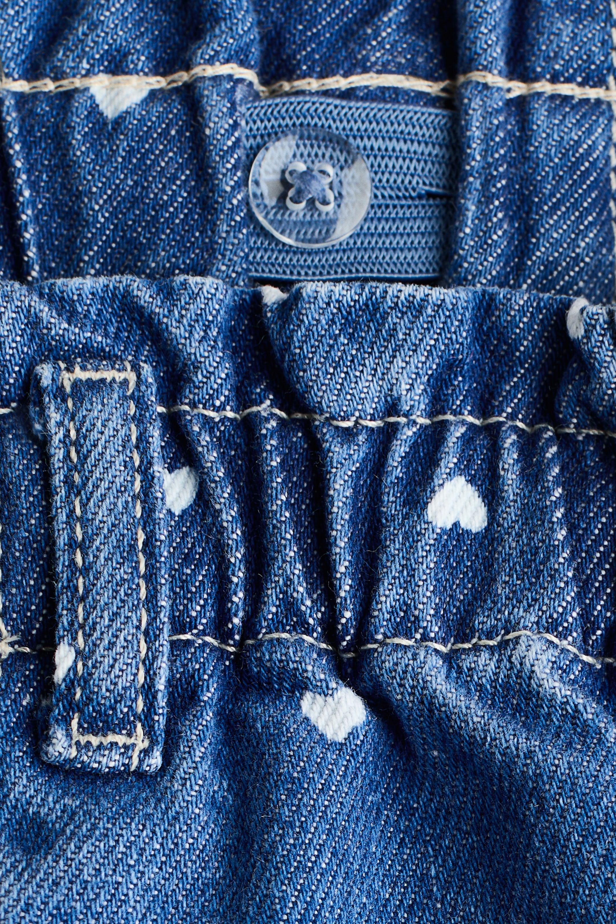 Printed Paper-Bag Jeans