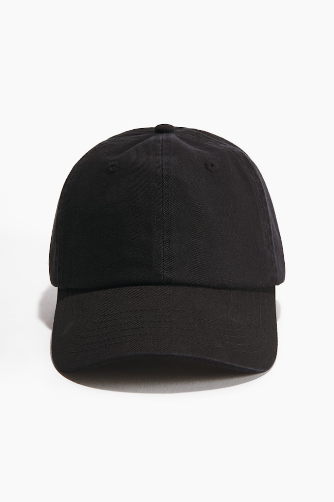 Casquette en sergé de coton - Noir/Noir/Brun/Gris clair/Beige - 1