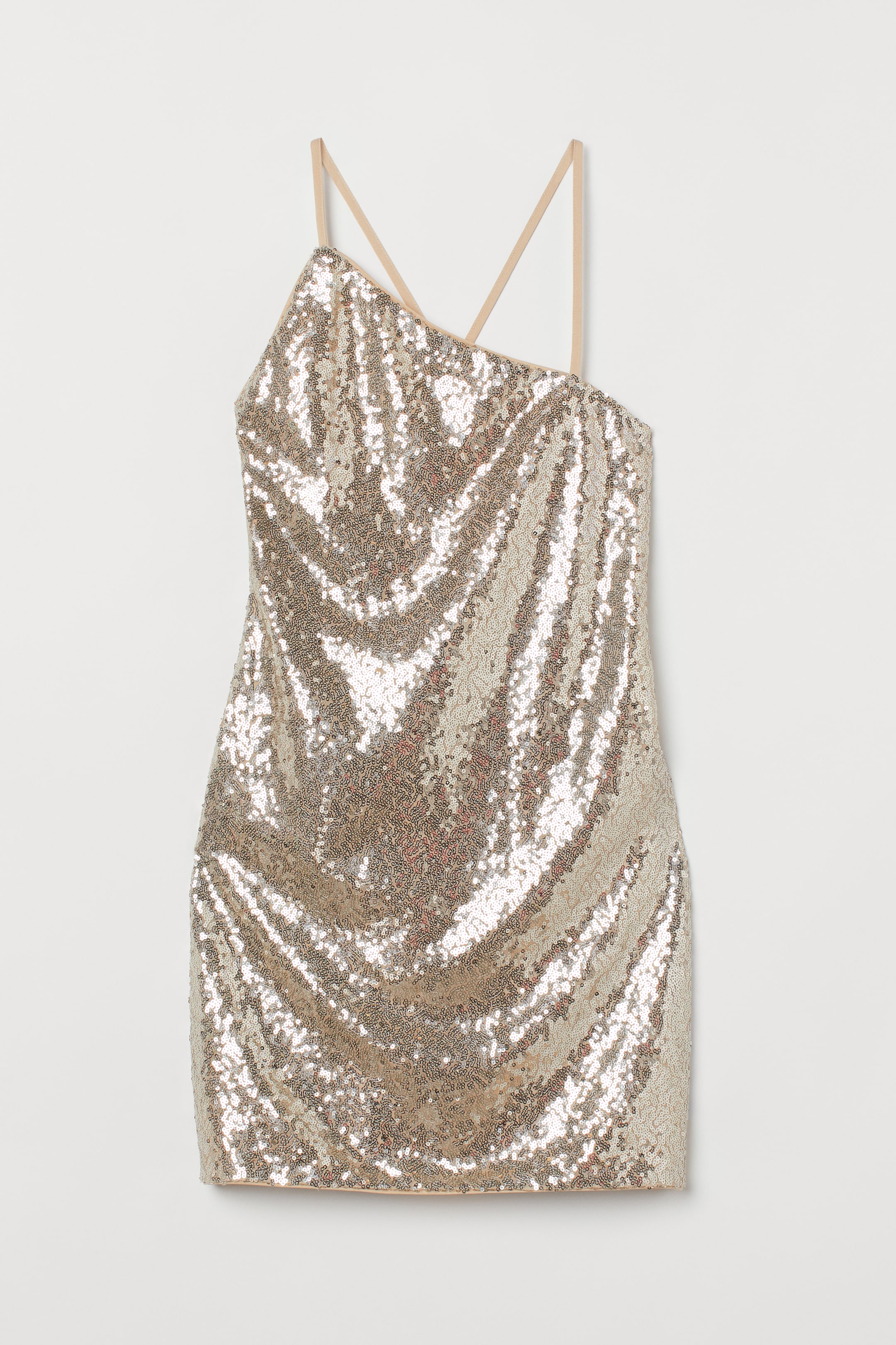View larger image: Sequined dress - Light beige - Ladies | H&M IN 1
