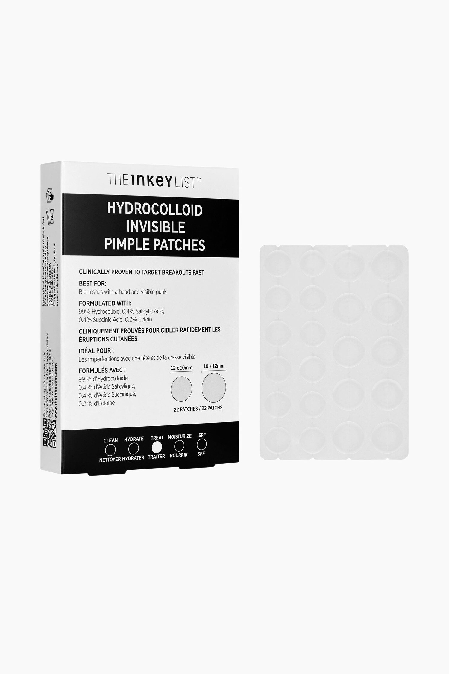 The INKEY List - Hydrocolloid Invisible Pimple Patches - Invisible Pimple Patches