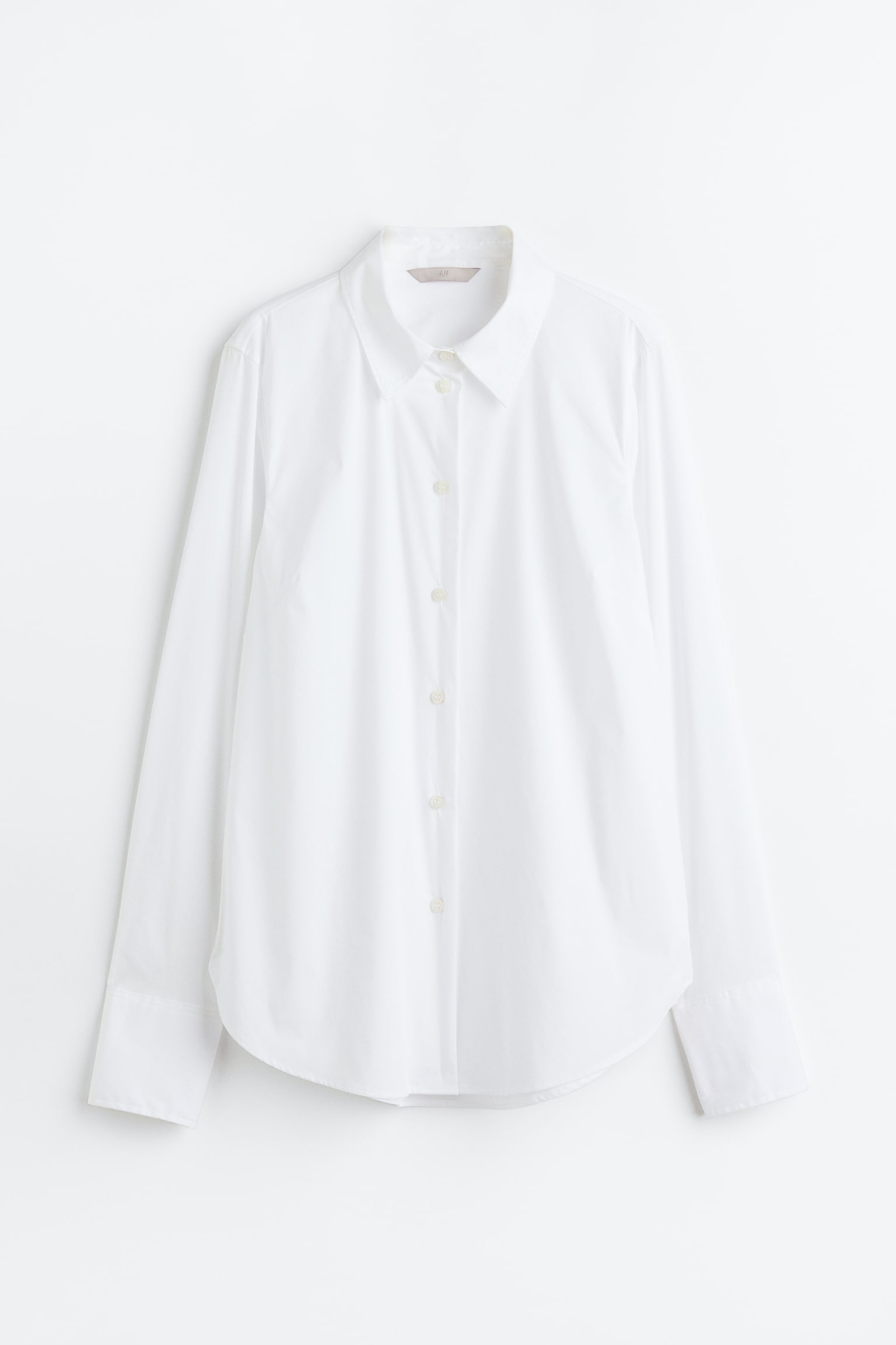 Cotton-blend shirt - White - 2