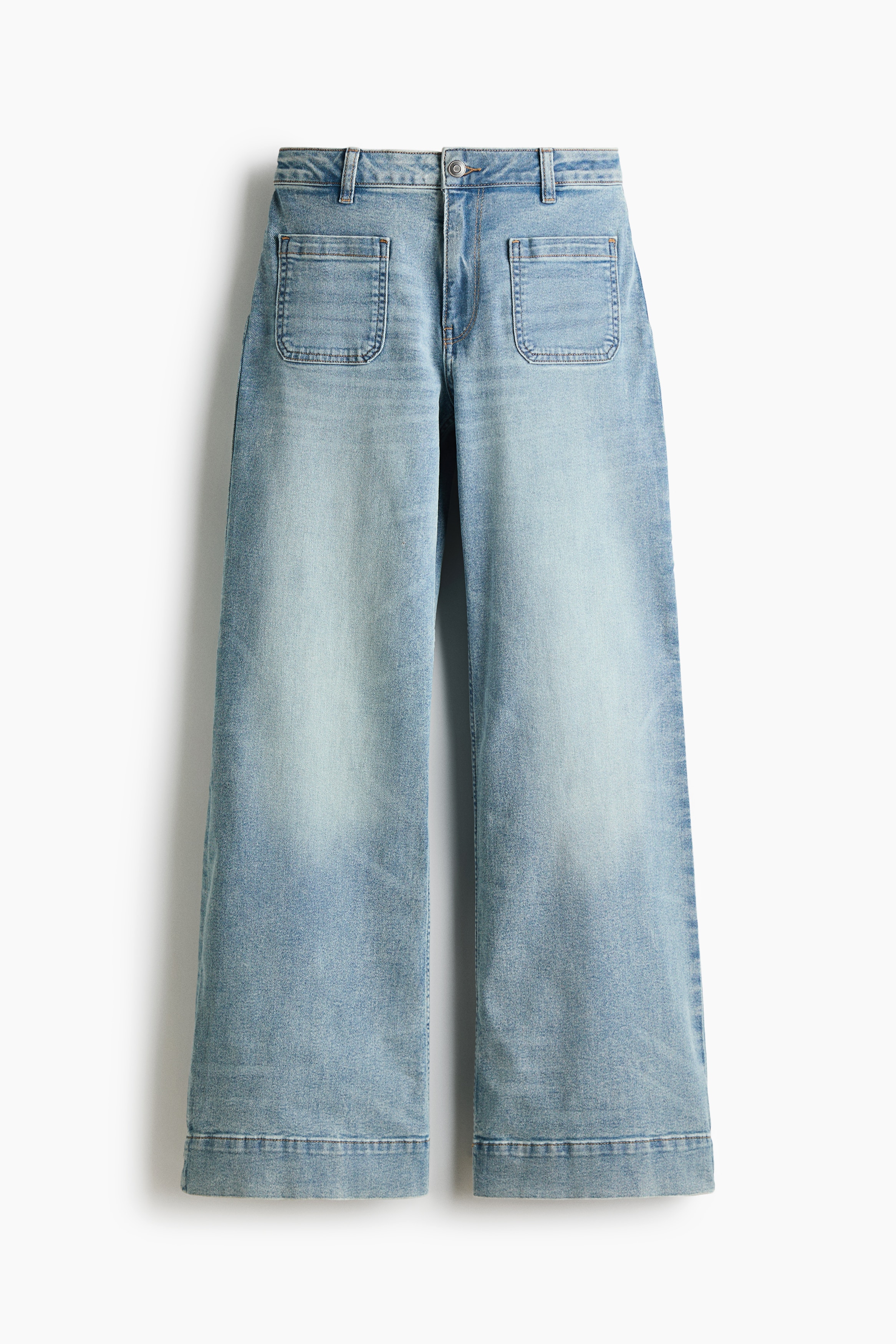 Wide High Waist Jeans - Ljus denimblå/Denimsvart/Marinblå denim/Mörk denimblå
