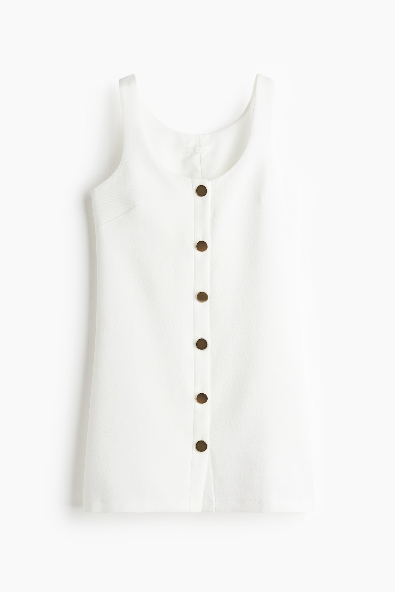 Women's White Button-front dress