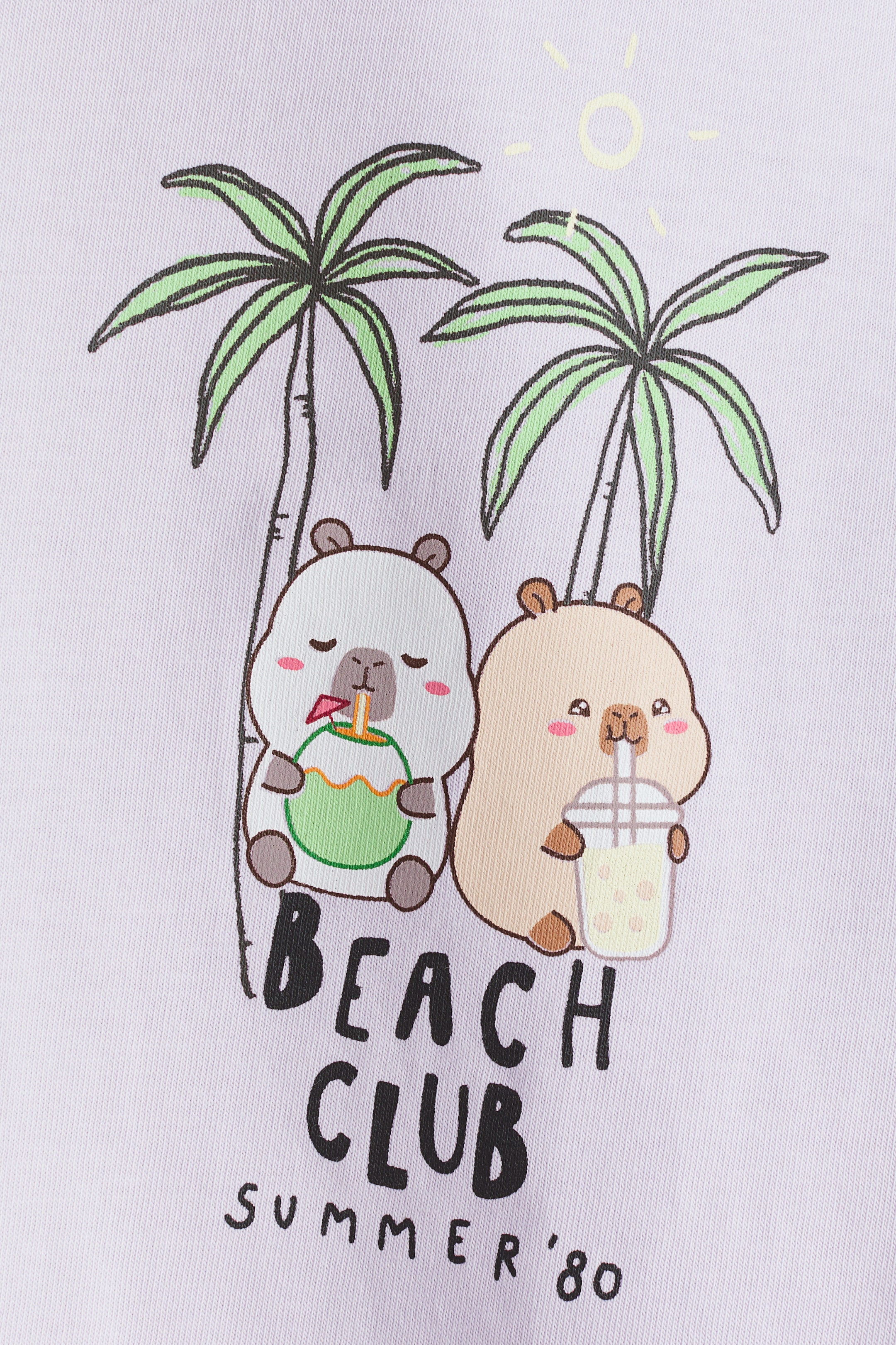 Cotton T-Shirt with Printed Motif