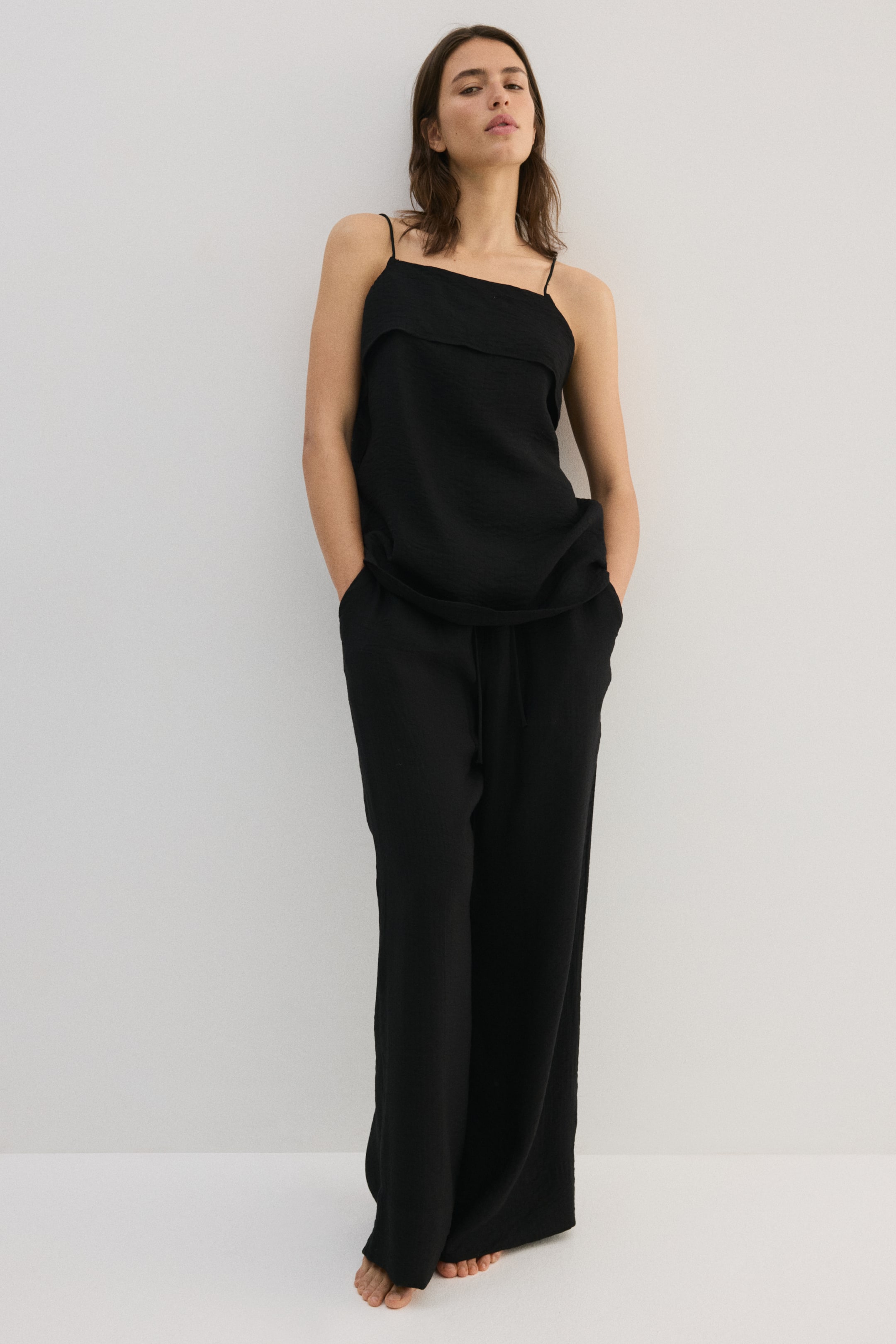 Женские топы H&M Viscose-Blend Strappy Top — фото 4