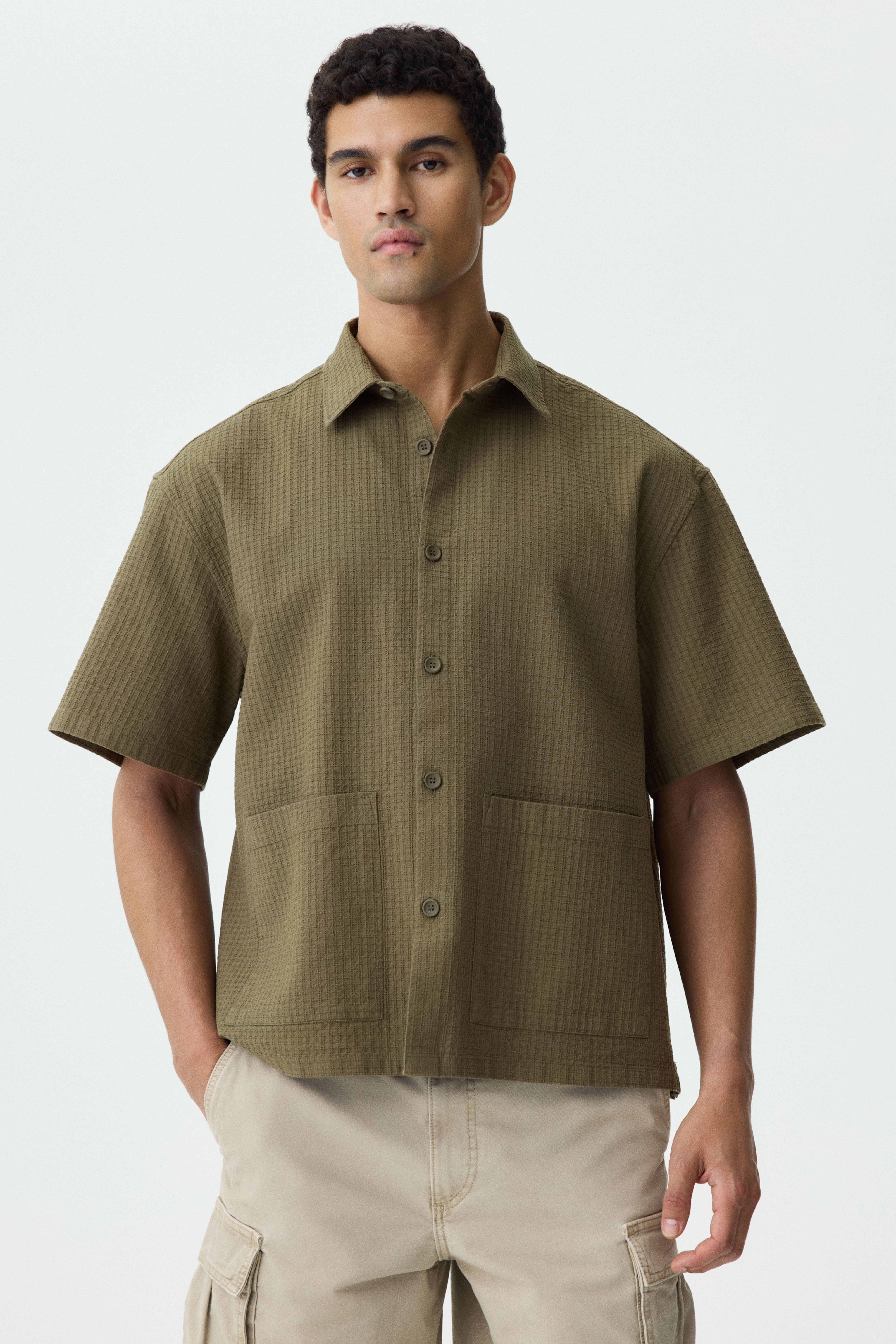 Relaxed-Fit Linen-Blend Shirt