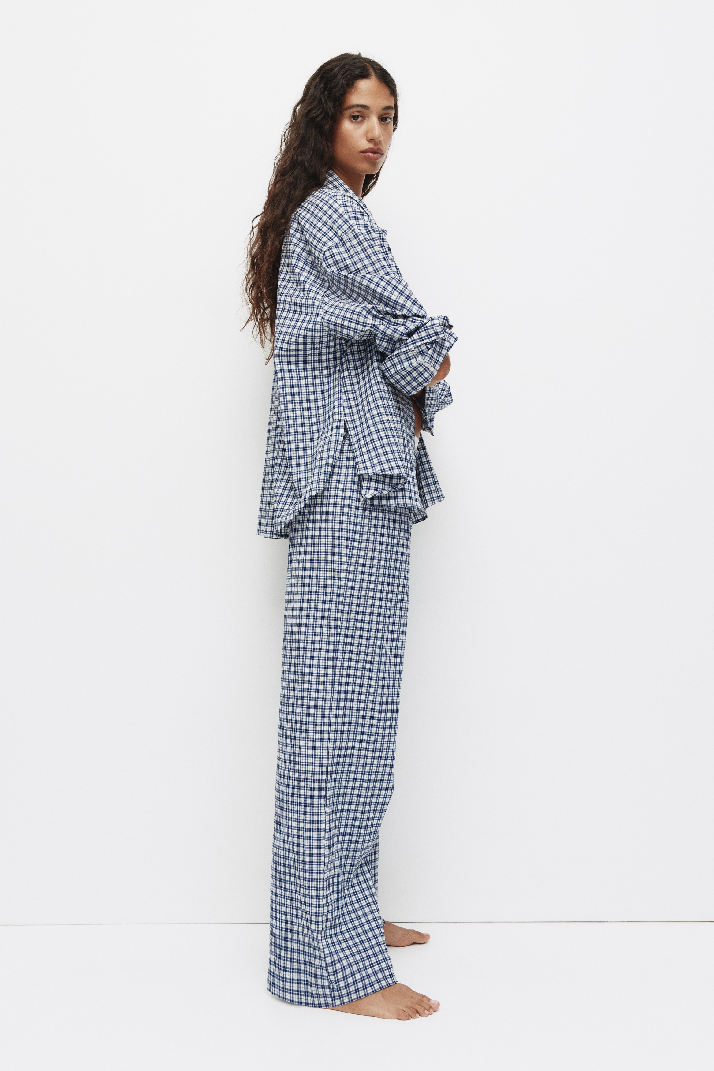 Cotton seersucker pyjamas