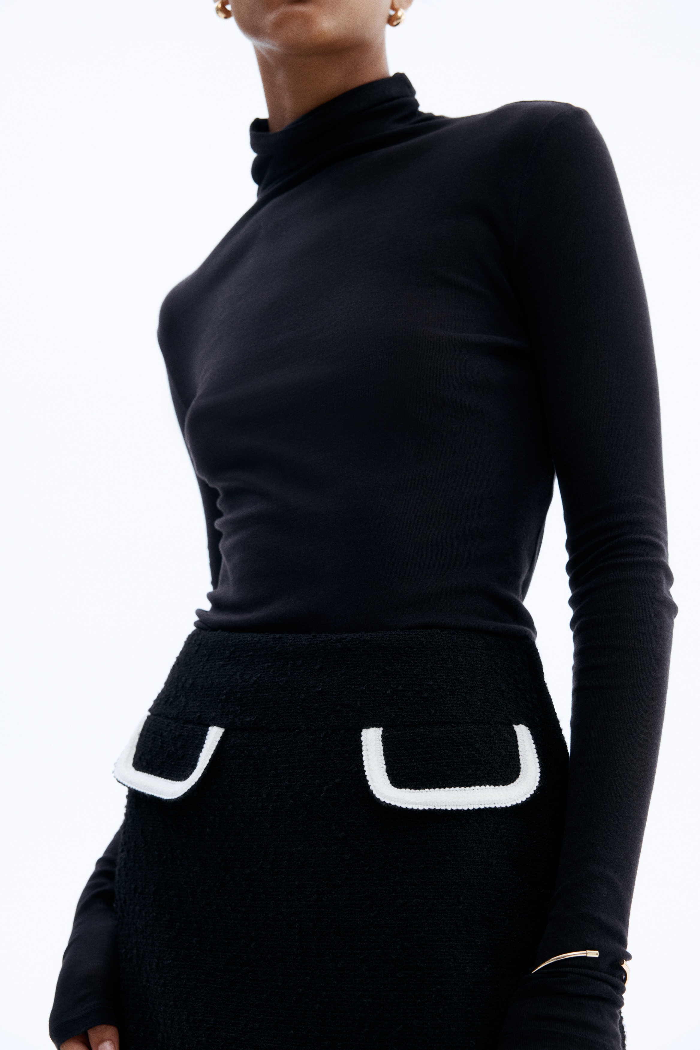 Bouclé skirt