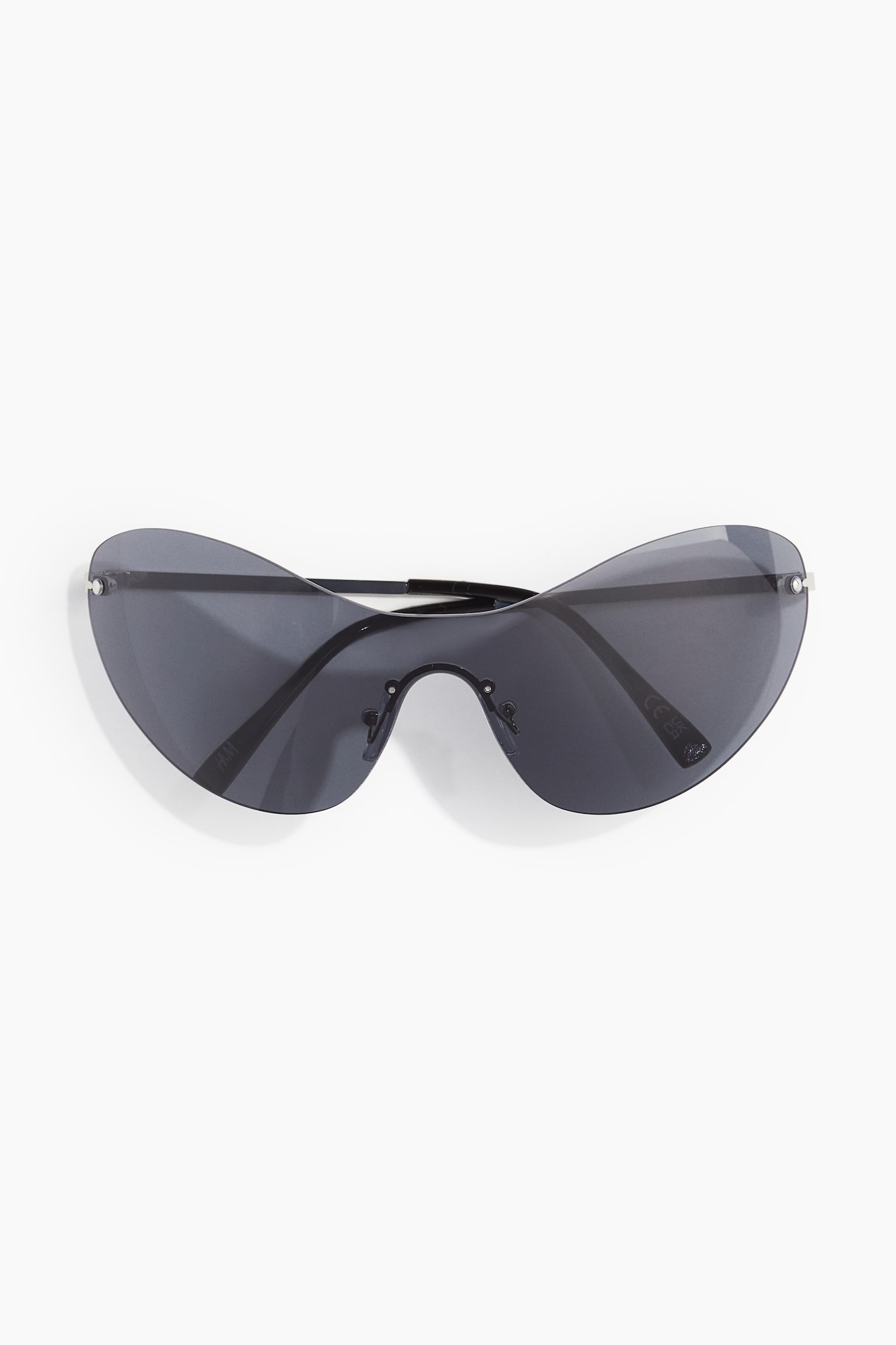 Sporty sunglasses - Black/Silver-coloured/Brown - 1