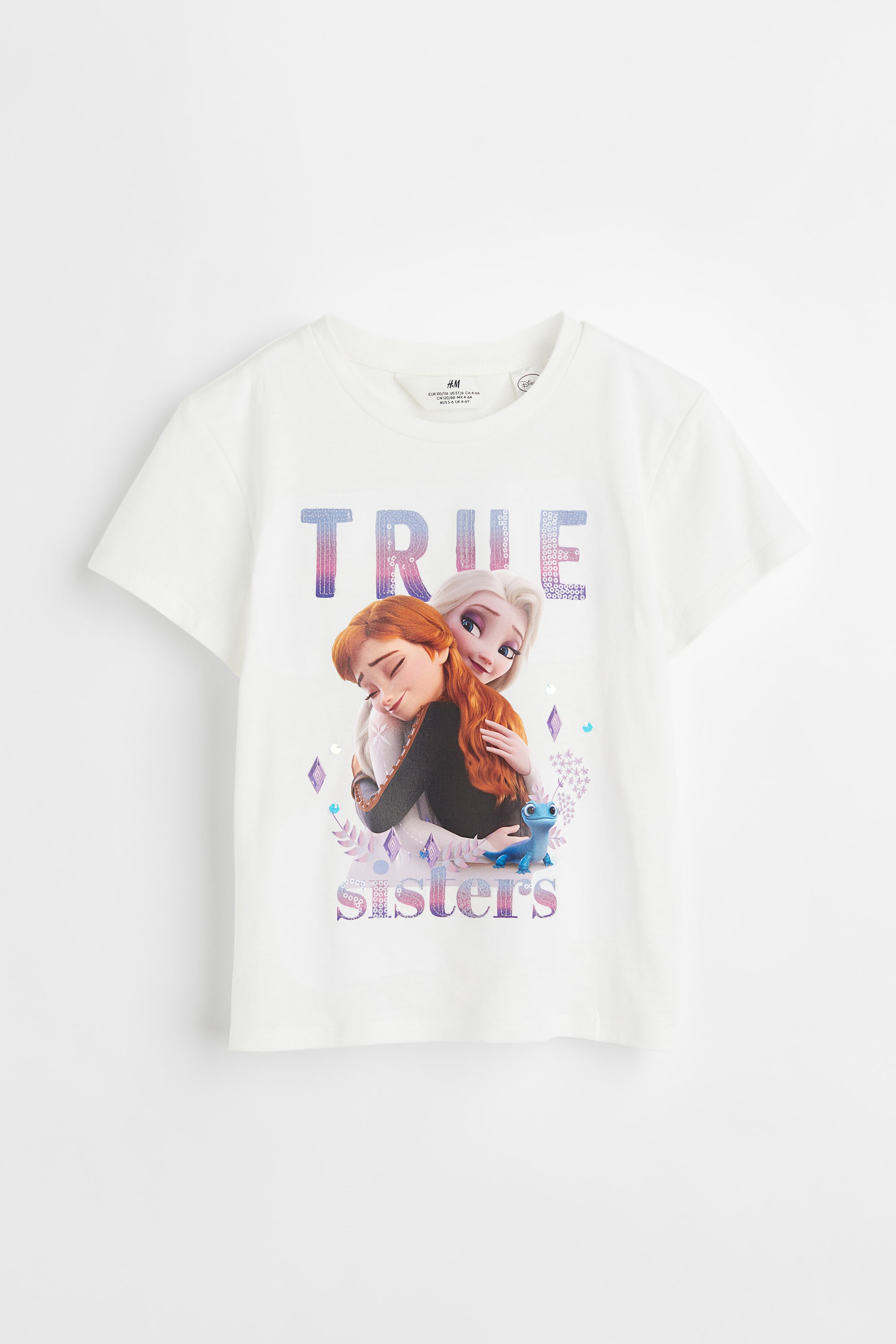 View larger image: Motif-front top - Natural white/Frozen - Kids | H&M 1