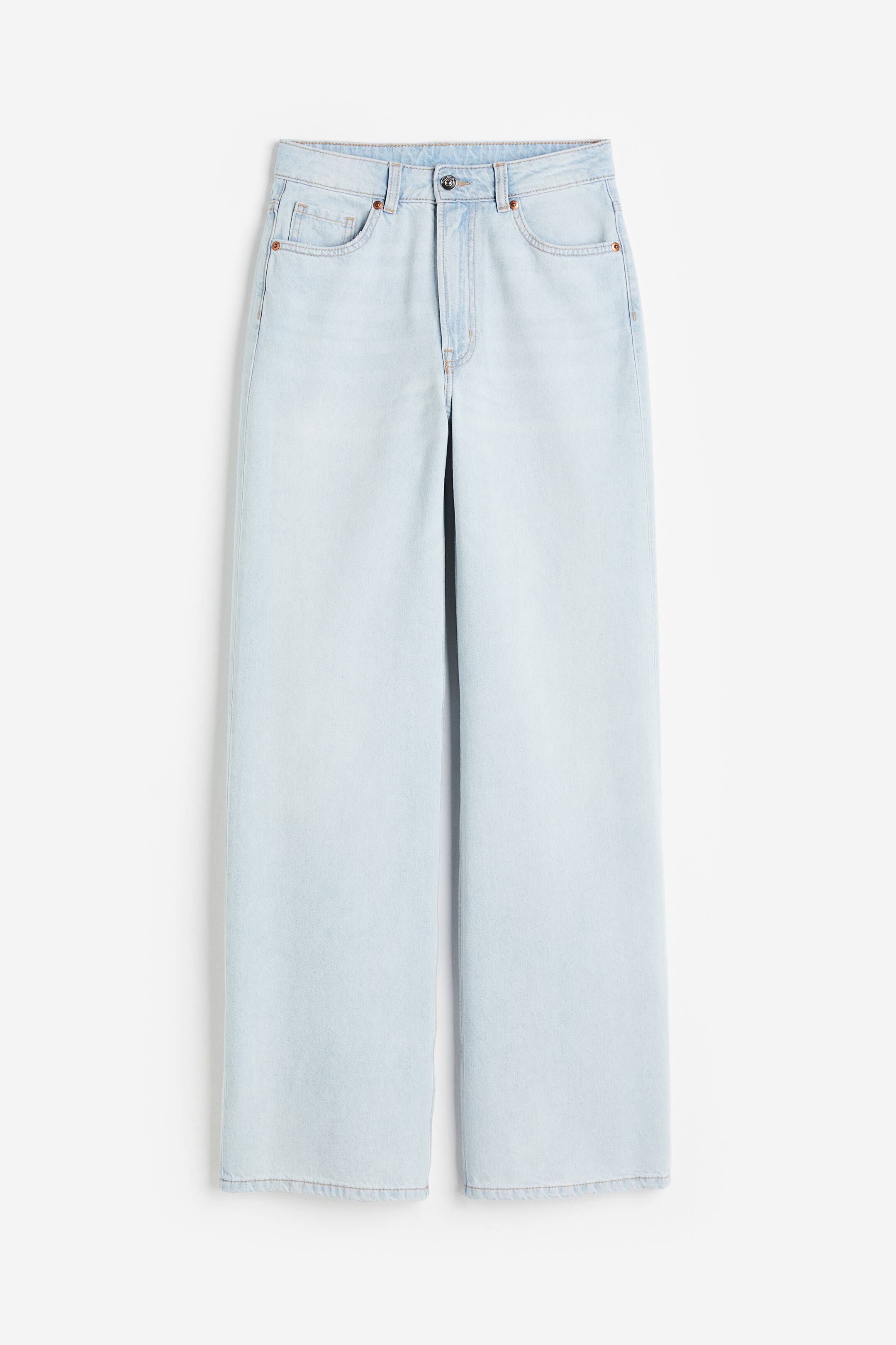 View larger image: Wide High Jeans - Light denim blue - Ladies | H&M 1