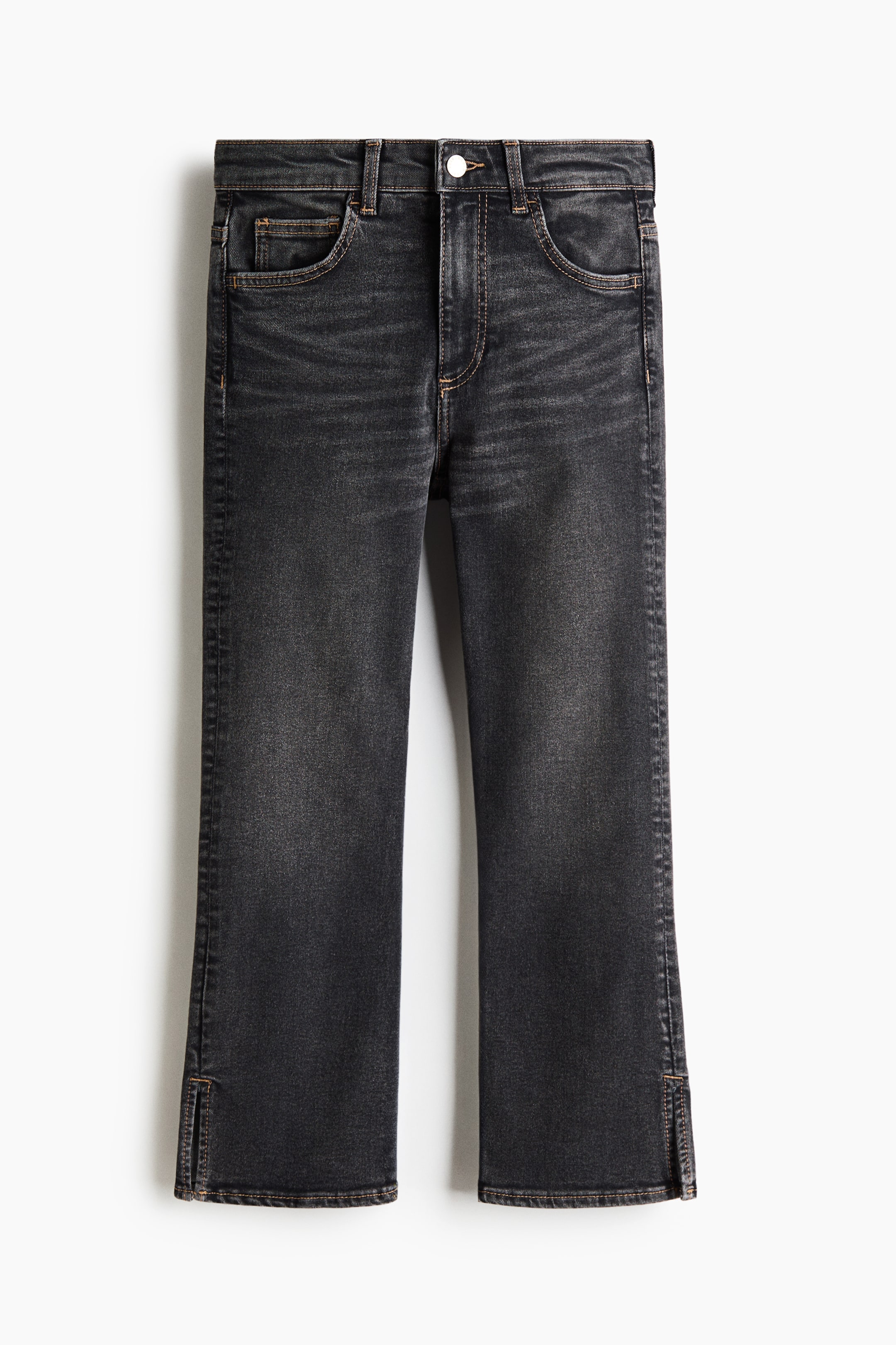 View larger image: Skinny High Waist Cropped Jeans - Dark grey - Ladies | H&M 1