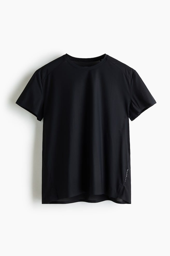 Lauf-T-Shirt mit DryMove™ in Regular Fit - Schwarz/Buttergelb - 1