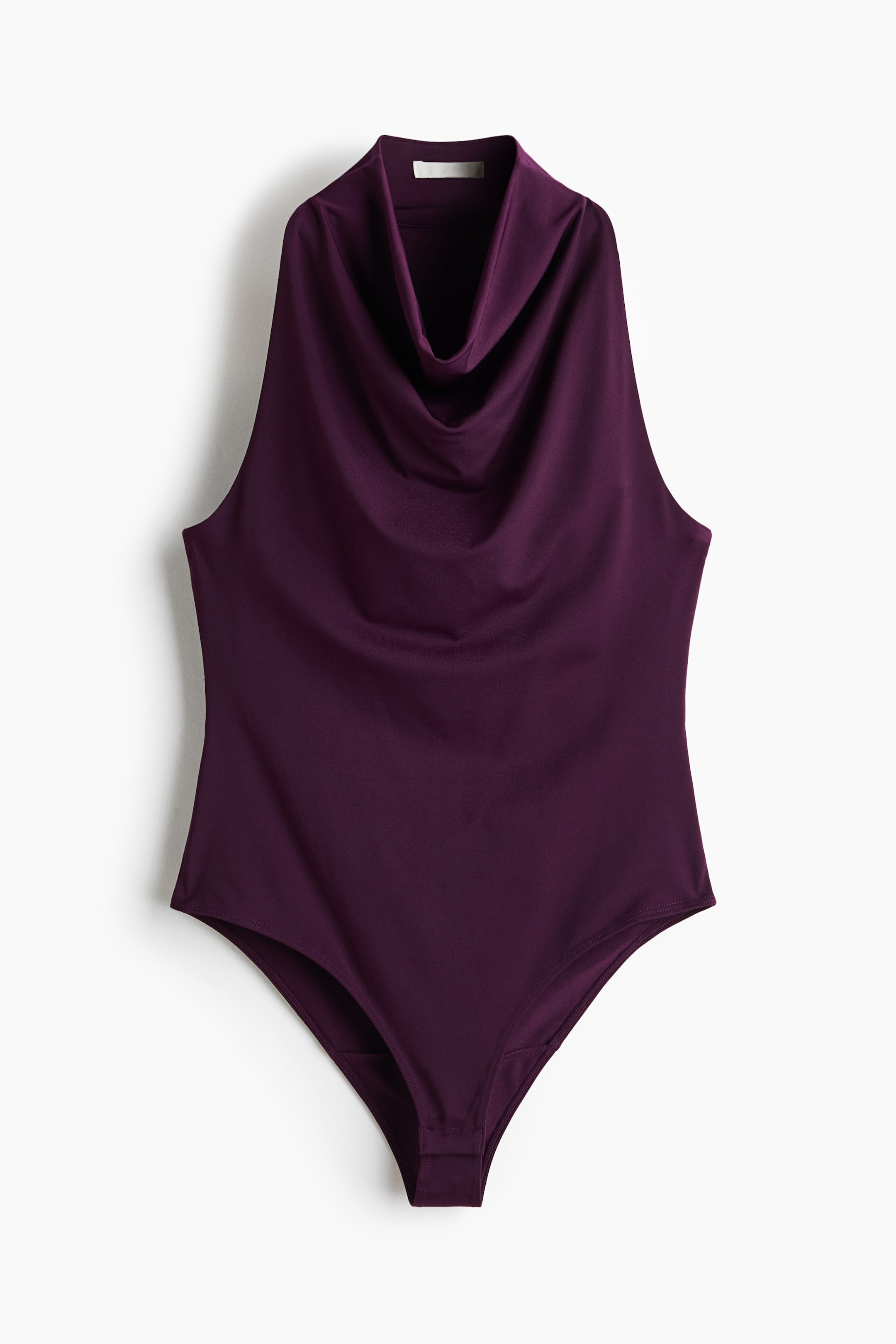 View larger image: Cowl-neck body - Plum purple - Ladies | H&M US 4