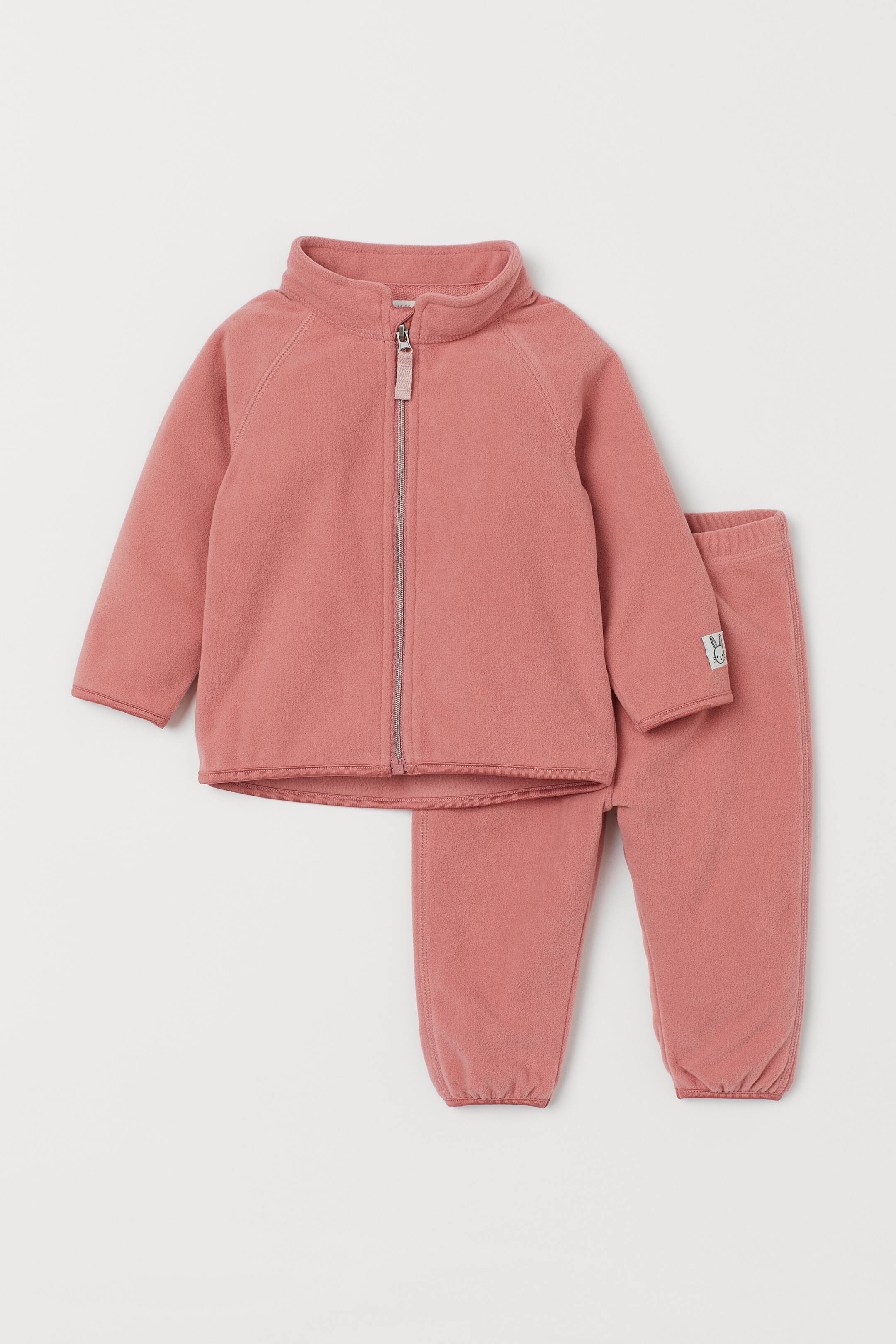 View larger image: 2-piece fleece set - Old rose - Kids | H&M HK 1
