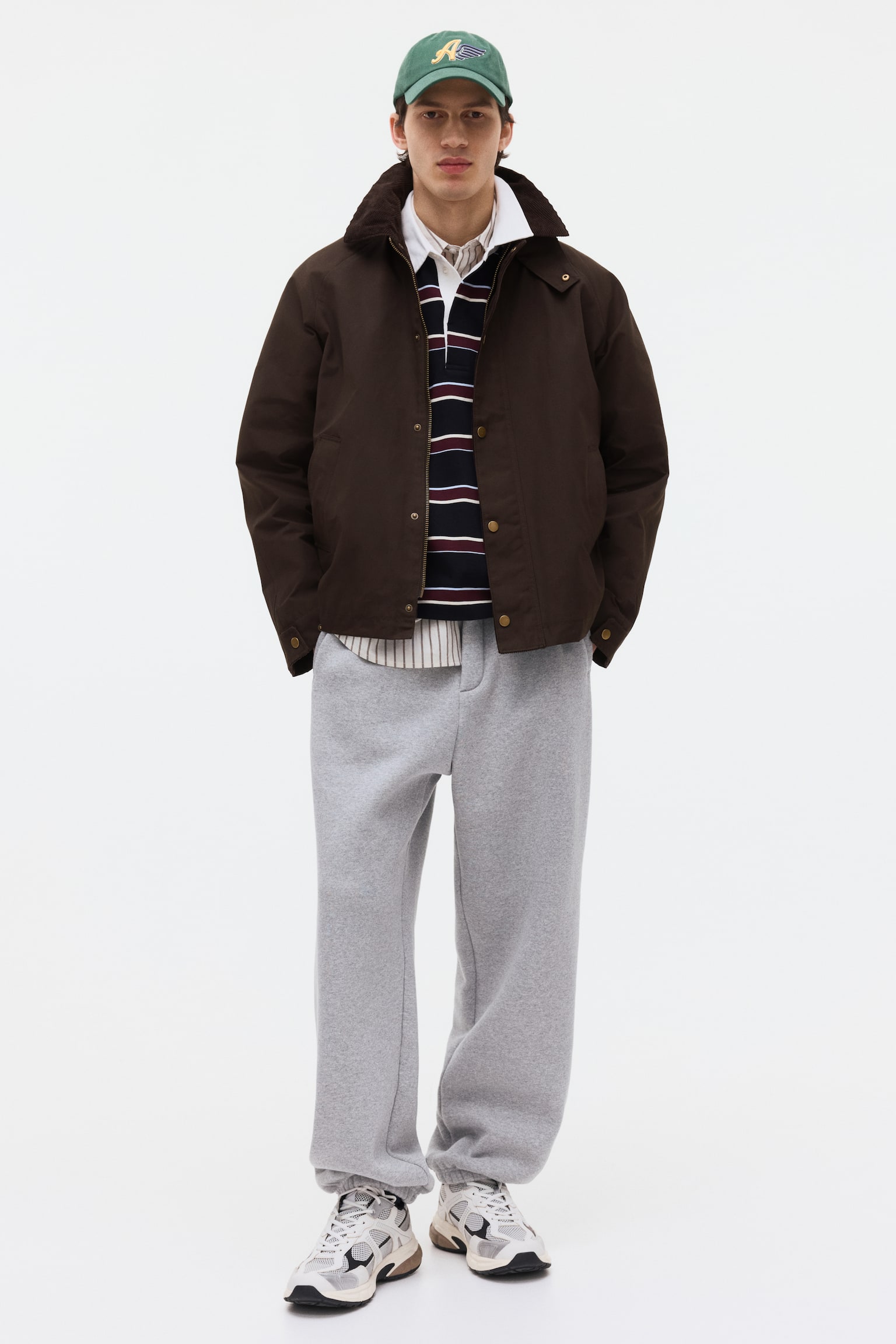 Workwear jacket - Dark khaki green - 1