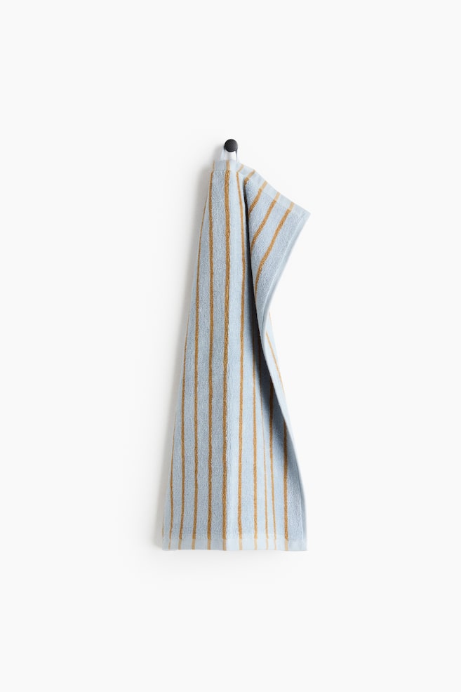 Striped Guest Towel - Light blue/beige striped/Brown/striped/Yellow/white striped/Light beige/white - 1