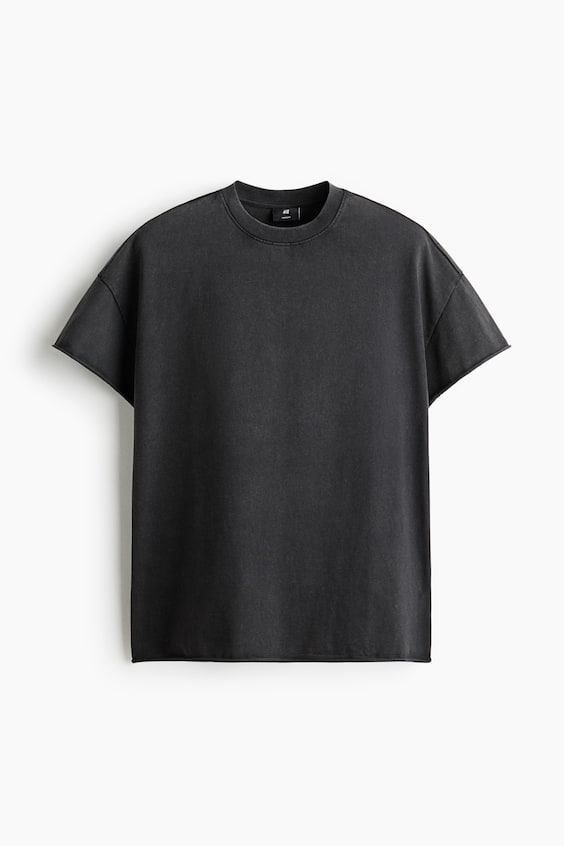 Мужские футболки H&M Oversized Cotton T-Shirt