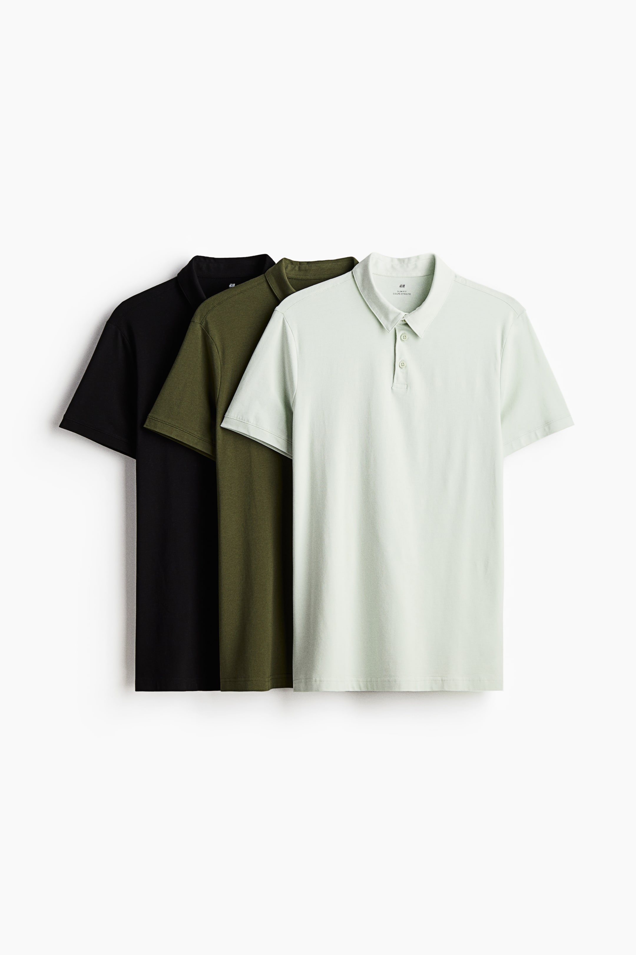 3-pack Slim Fit Polo Shirts