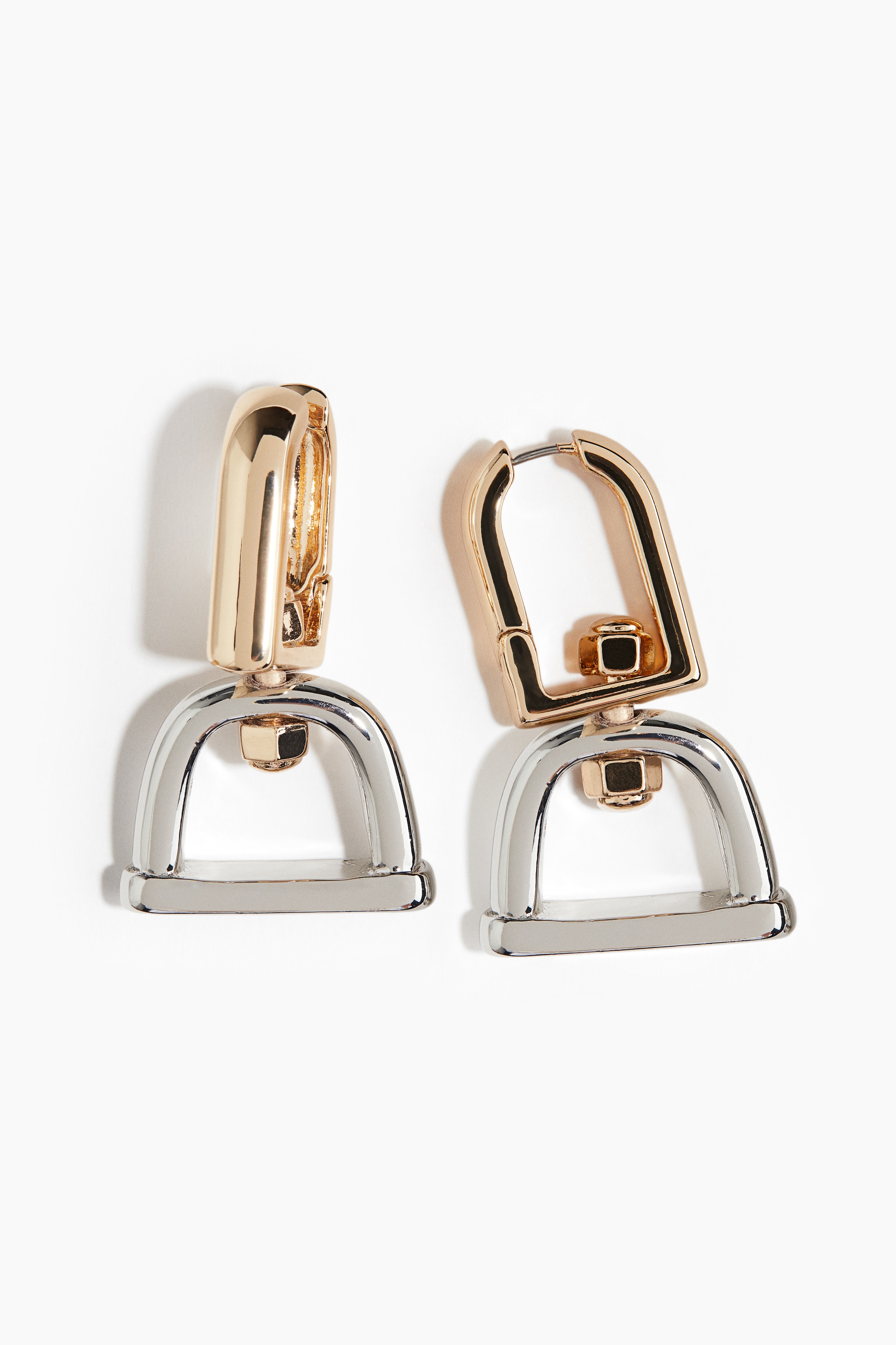 Two-tone earrings