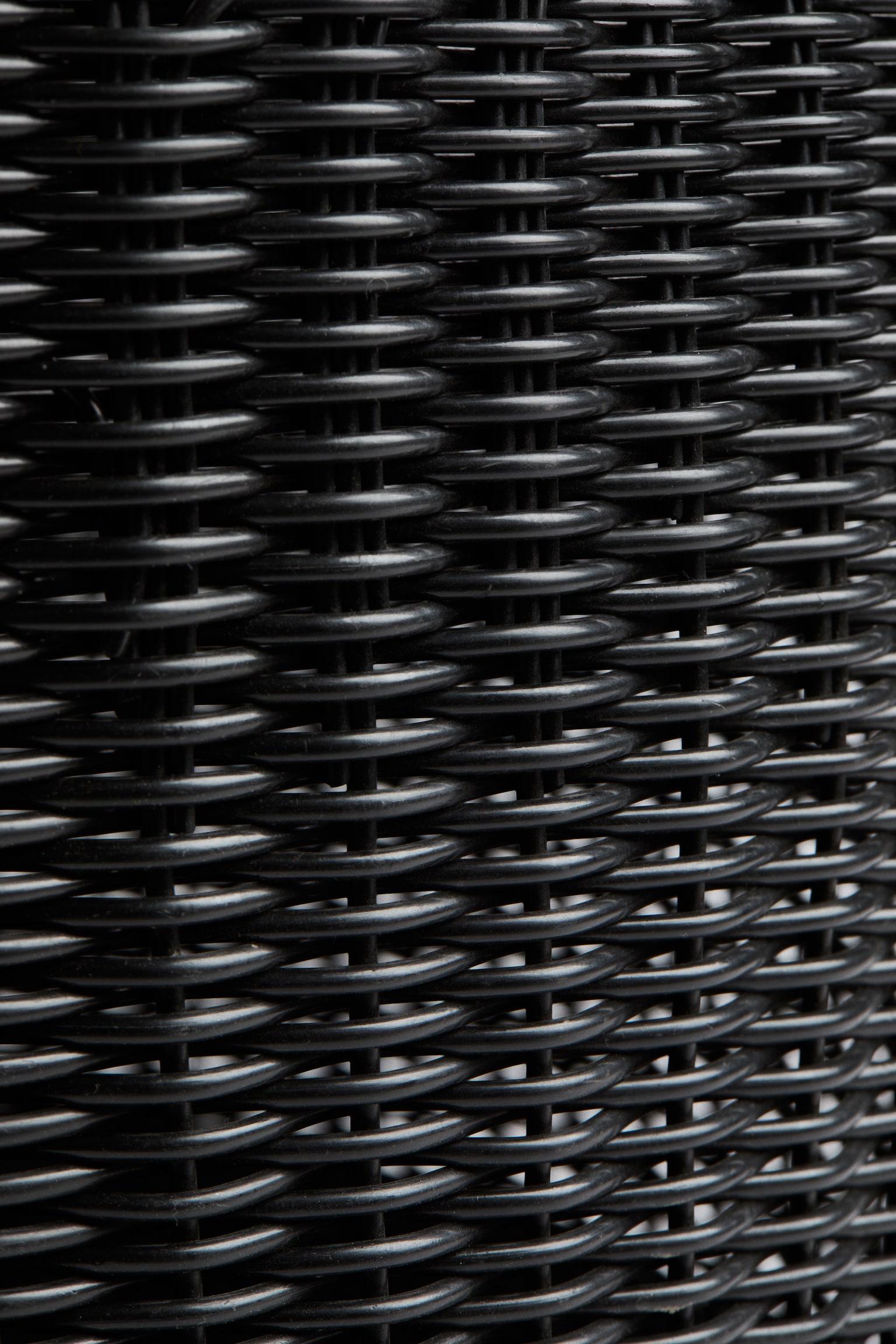 Extra-large plastic storage basket-Black - 4