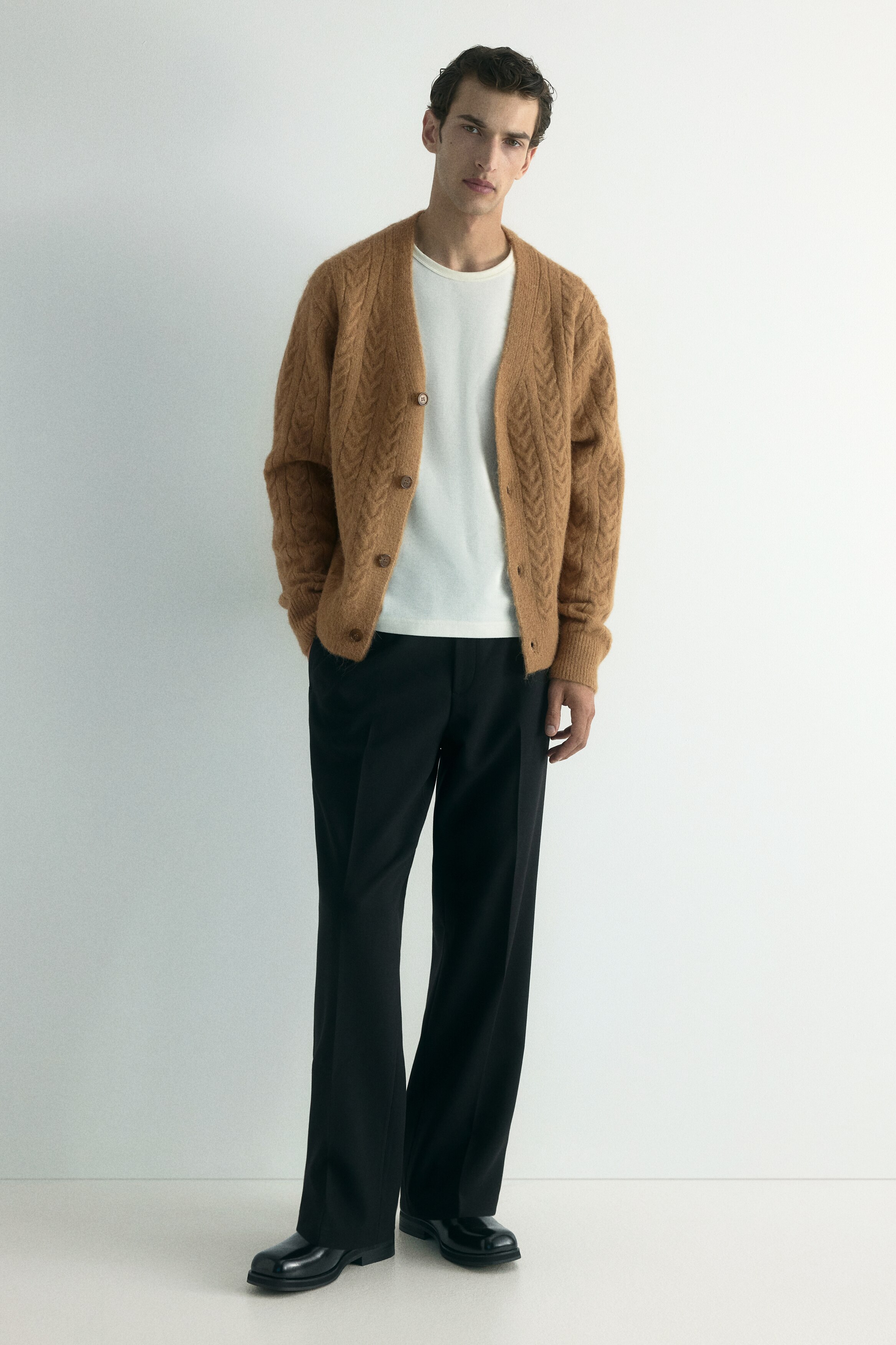 Loose Fit Wool-blend cardigan