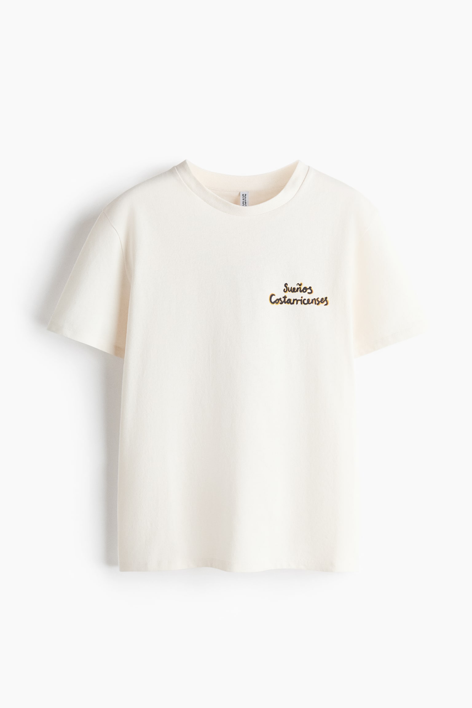 Appliquéd T-Shirt - Cream/Sueños Costarricenses/Cream/seashells/White/L'été/Black/Toucan - 1